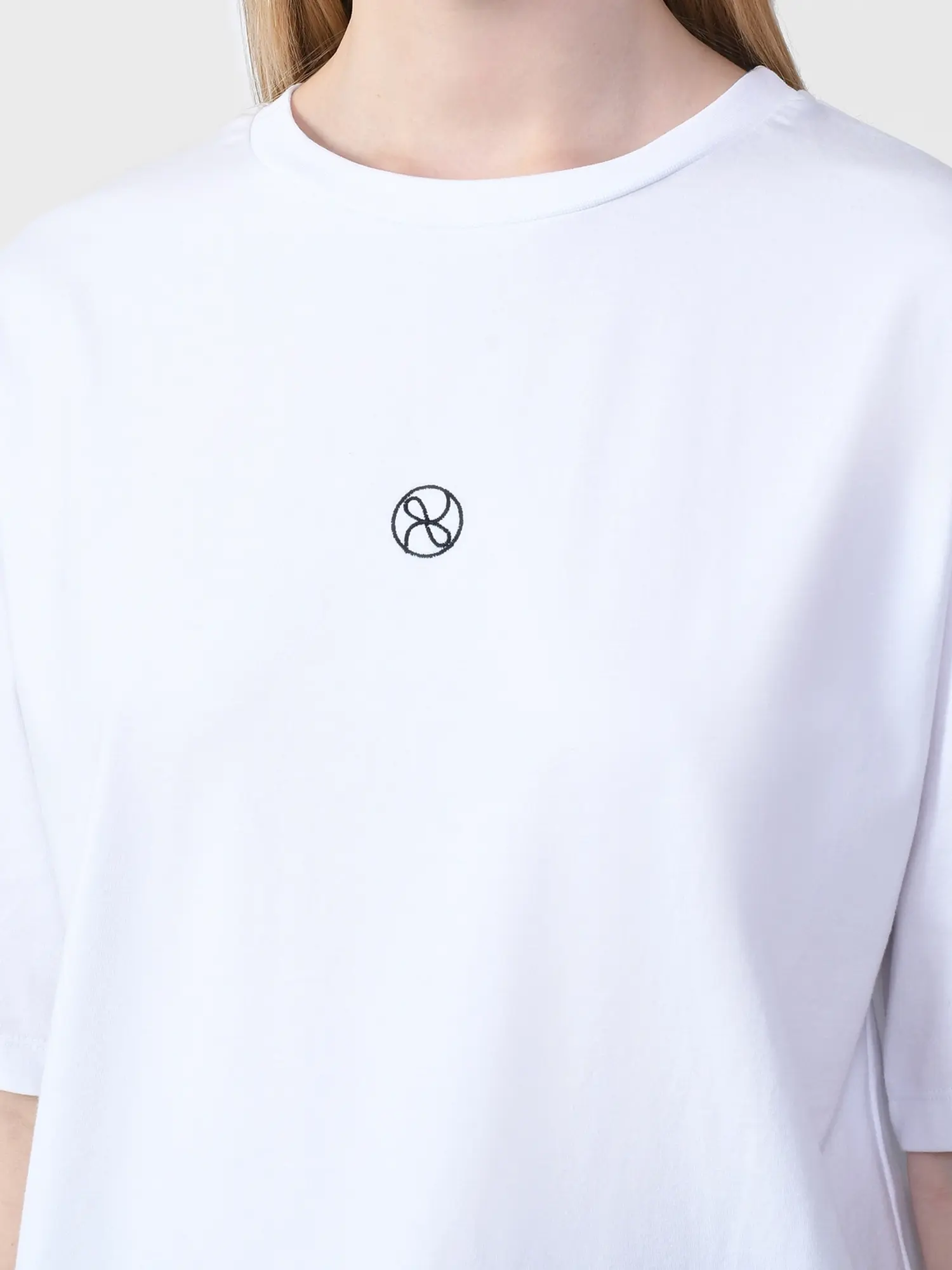 Футболка oversize, белая - изображение 7
