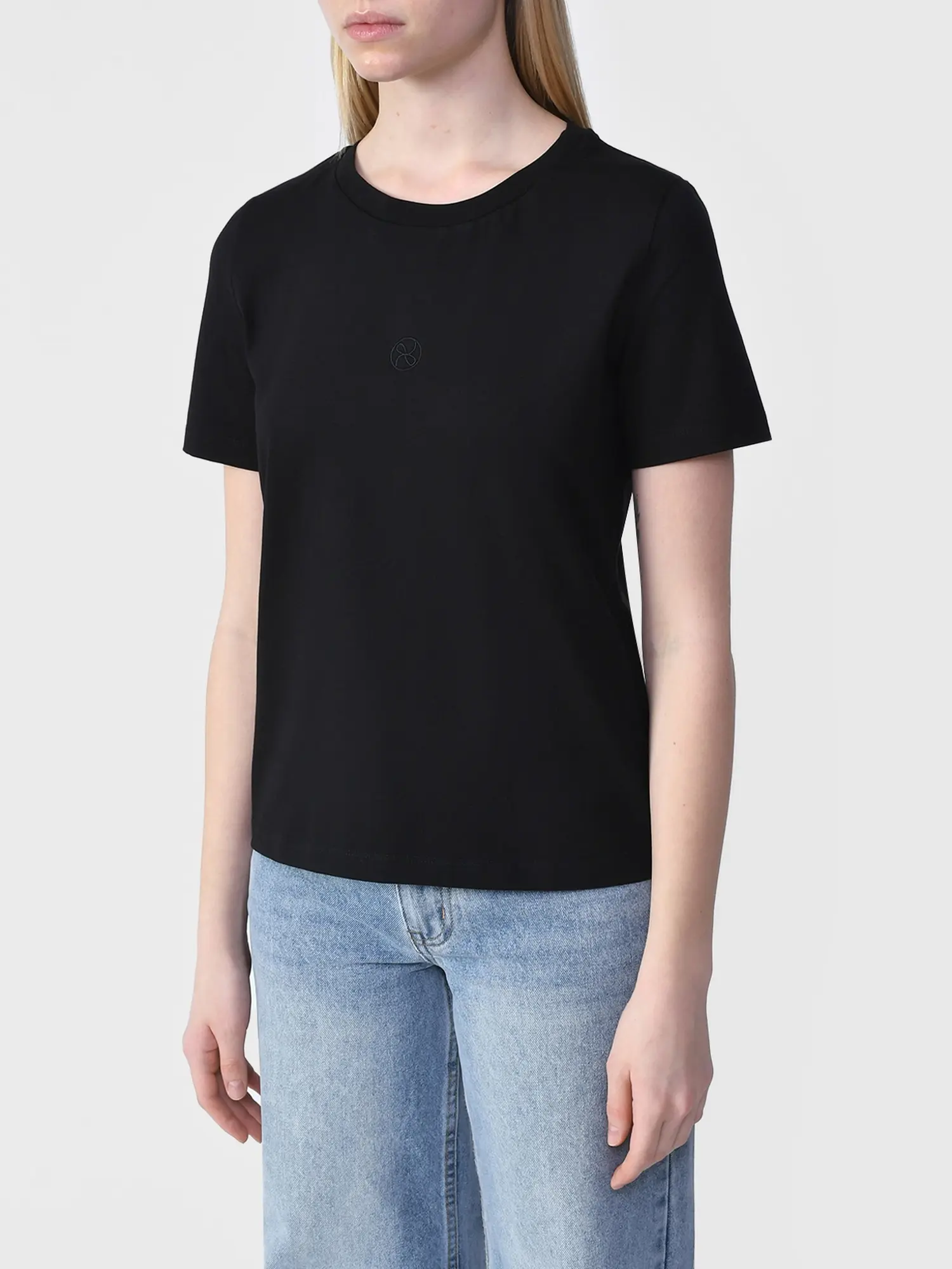 Футболка slim fit, черная - изображение 4