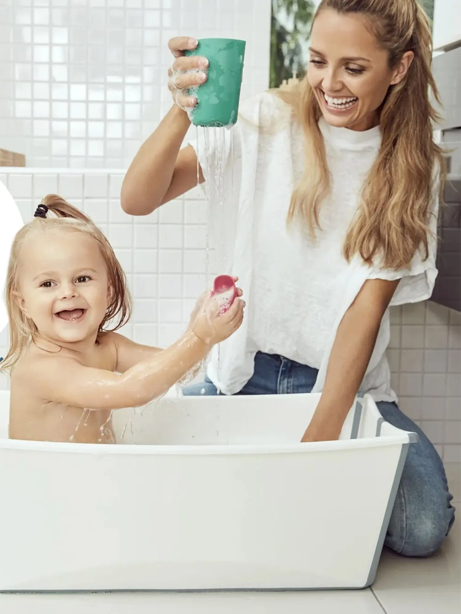 Ванночка для купания FlexiBath складная, белая - изображение 8