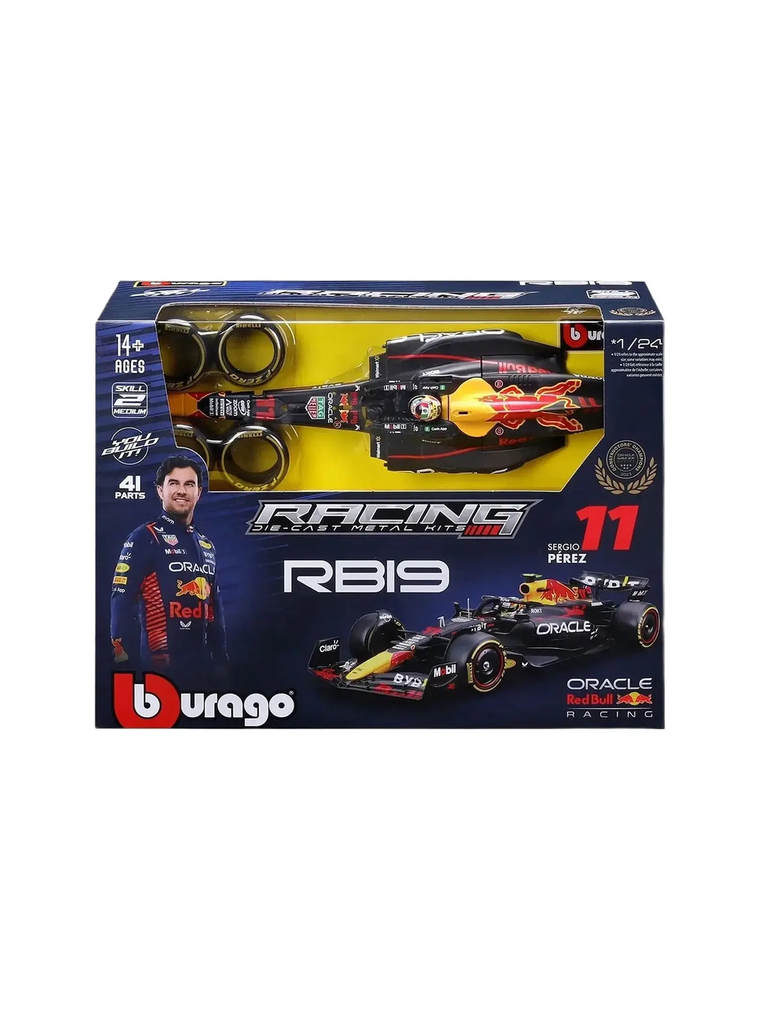 Машина Bburago 1:24 Formula Model, Oracle Red Bull Racing RB19 - изображение 2