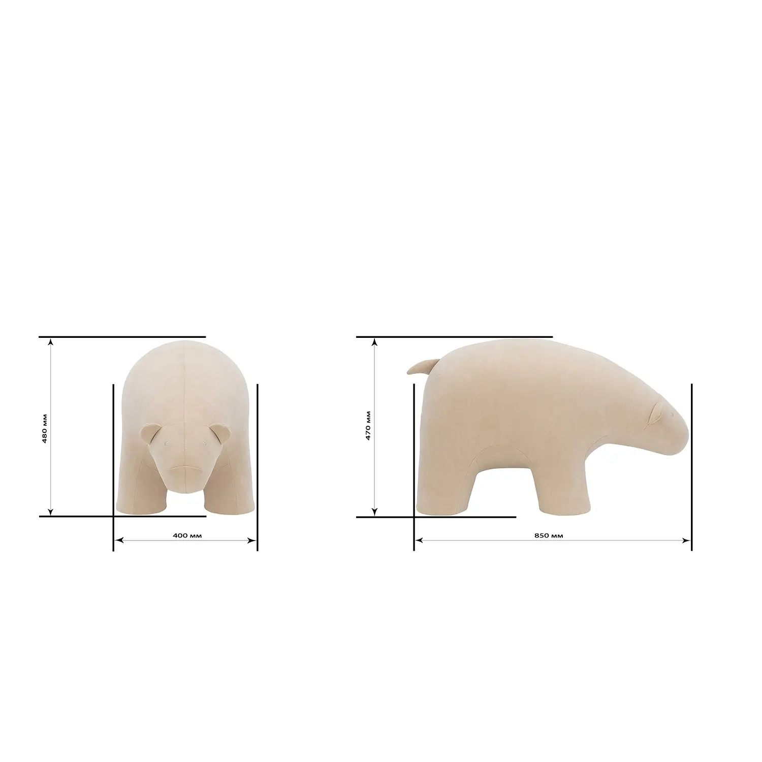 Пуф Bear, ткань Omega 22 - изображение 8