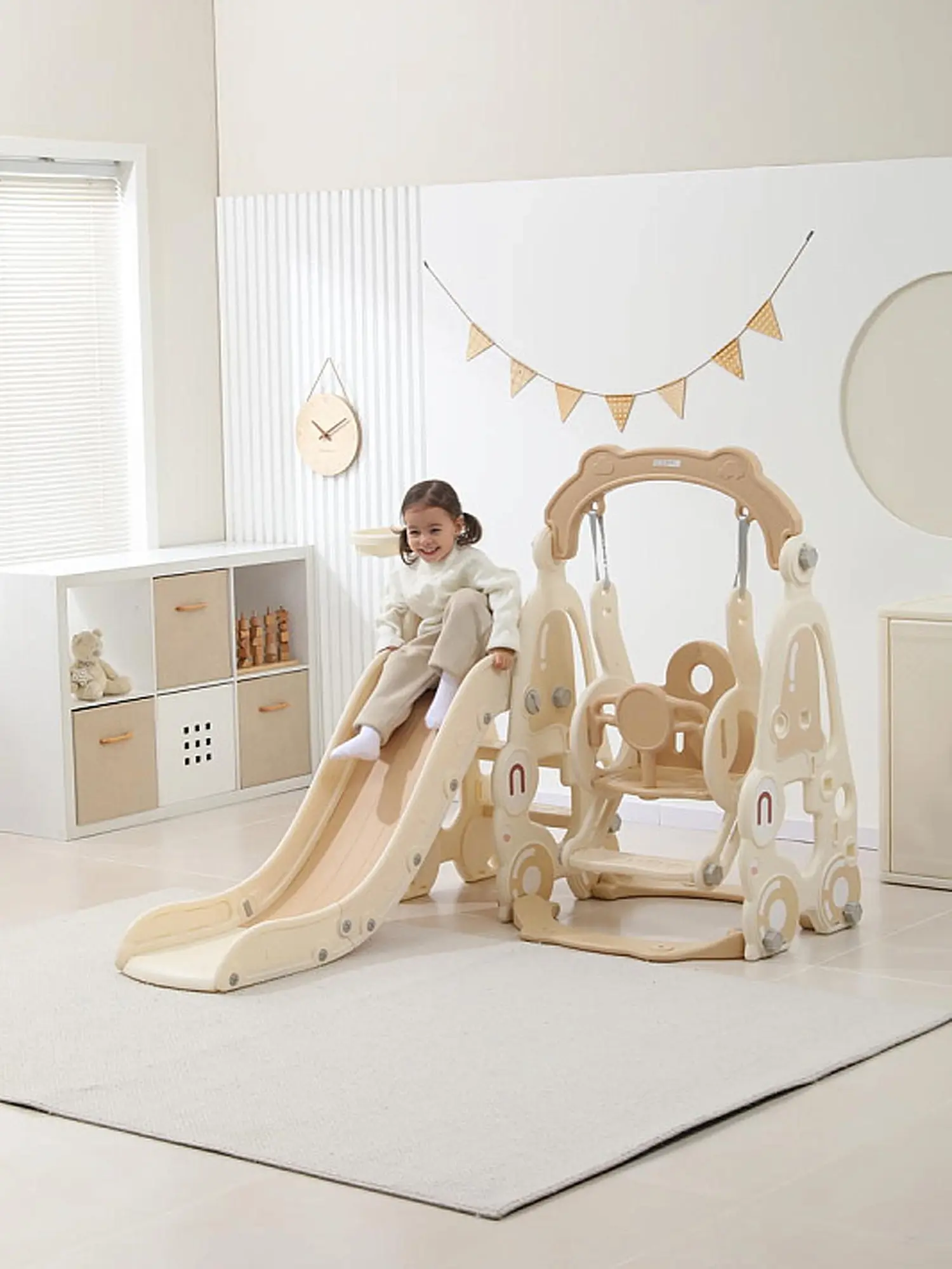 Горка с качелями UNIX Kids Car Camel - изображение 5