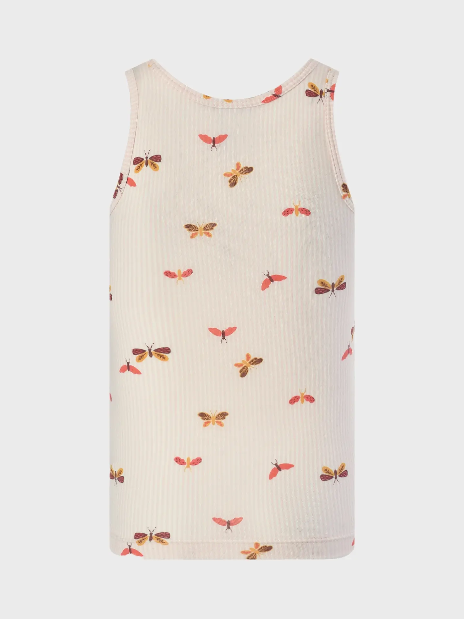 Майка в полоску, принт бабочки - изображение 2