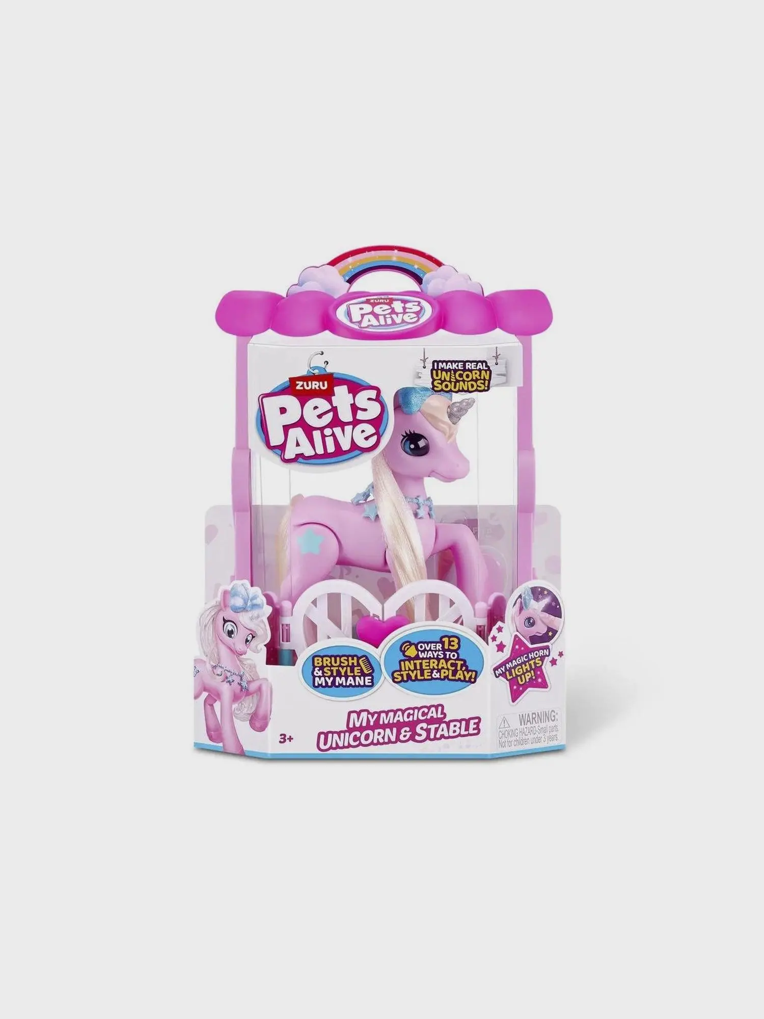 Игрушка ZURU PETS ALIVE Единорог с аксессуарами, свет, звук