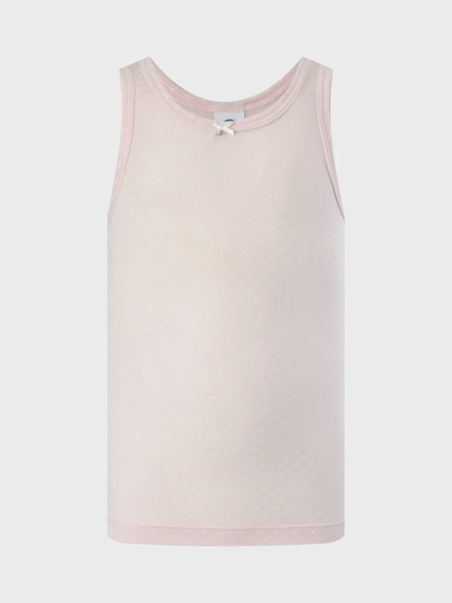 Майка, принт мелкий белый цветочек - изображение 1
