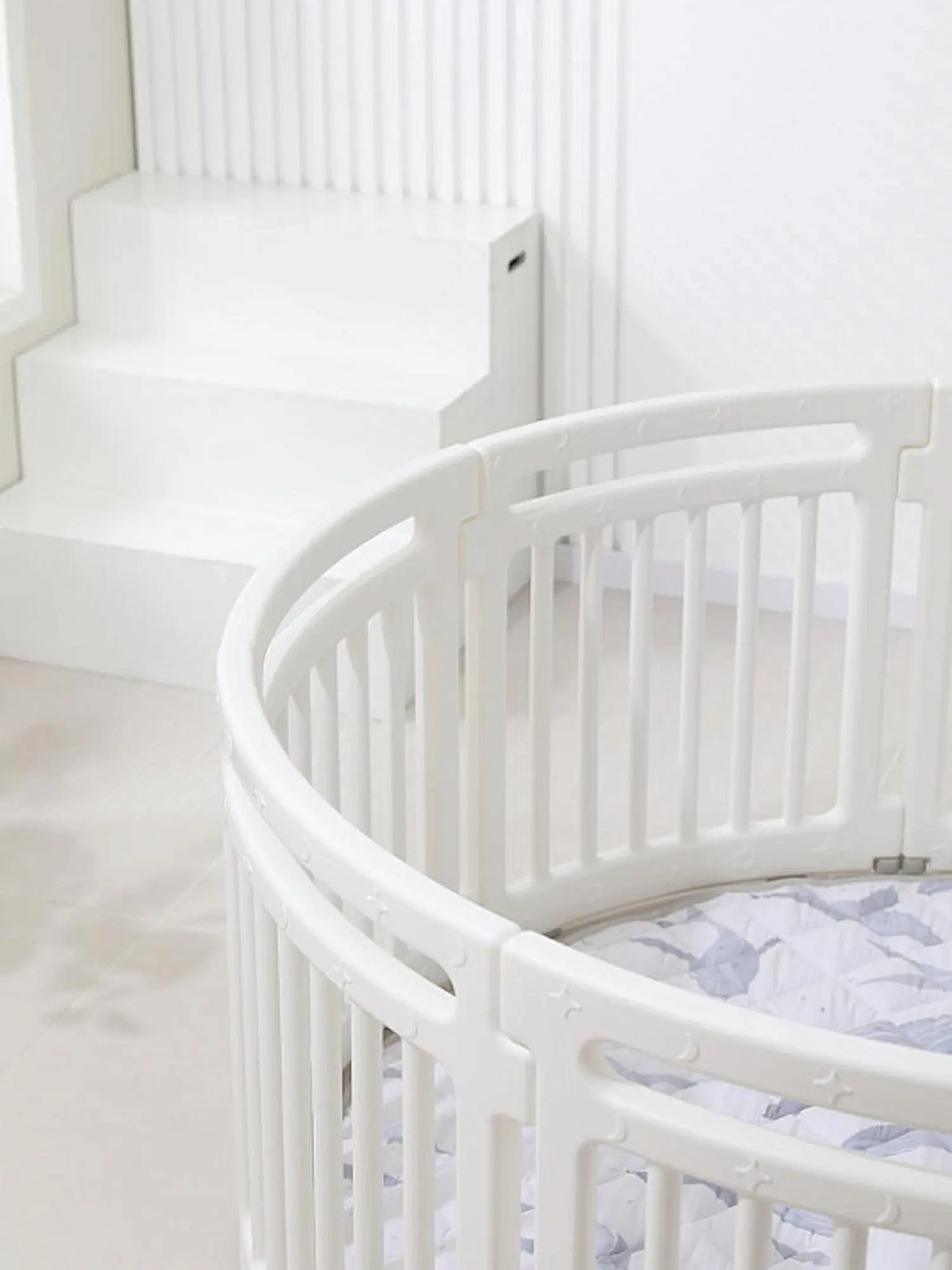 Манеж UNIX Kids Classic Round (150 cm) White - изображение 4