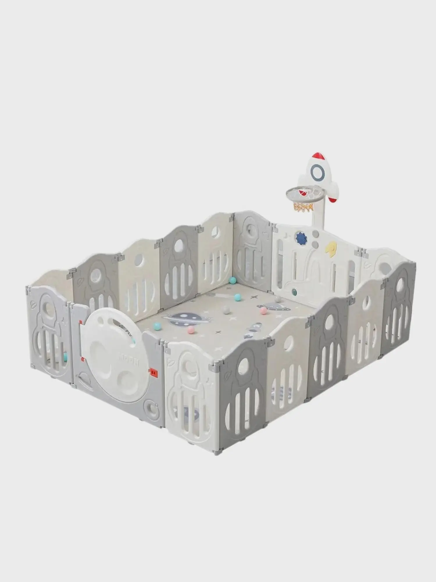 Манеж Kids SUPREME Space grey, 200x200