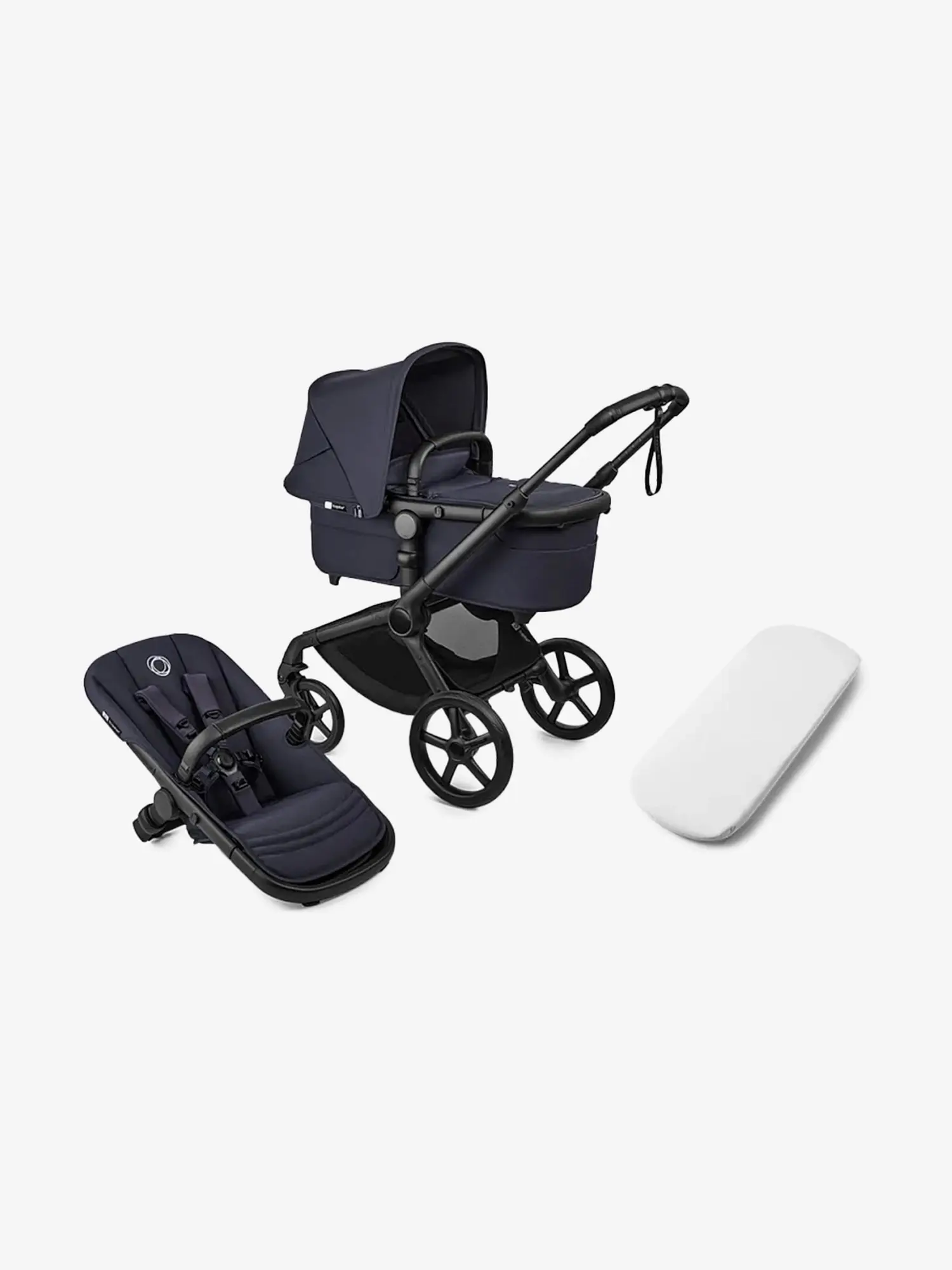 Коляска 2 в 1 Fox 5 Black/Deep Indigo-Deep Indigo - изображение 4