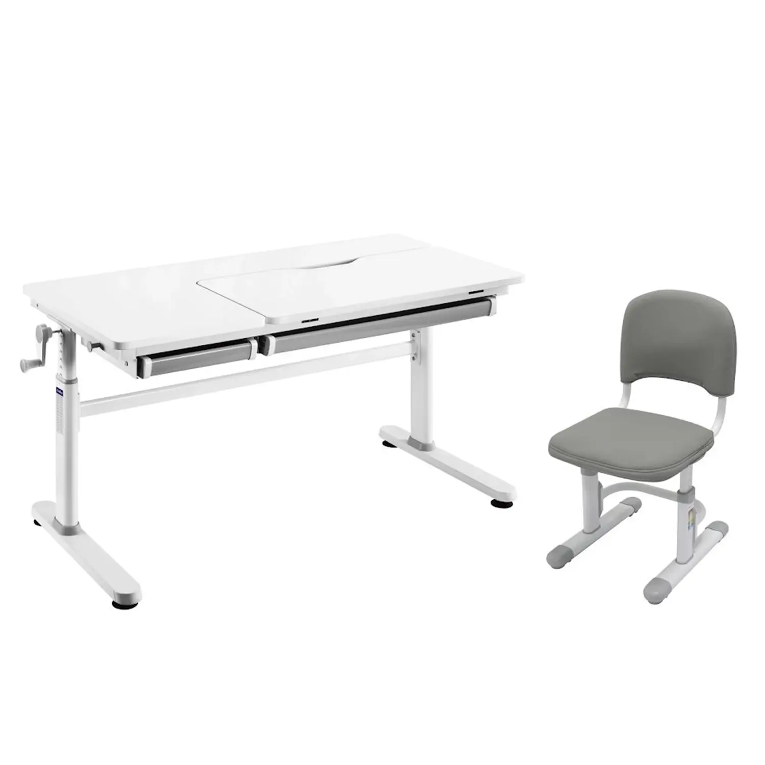 Комплект парта Iris grey + стул SST3D grey