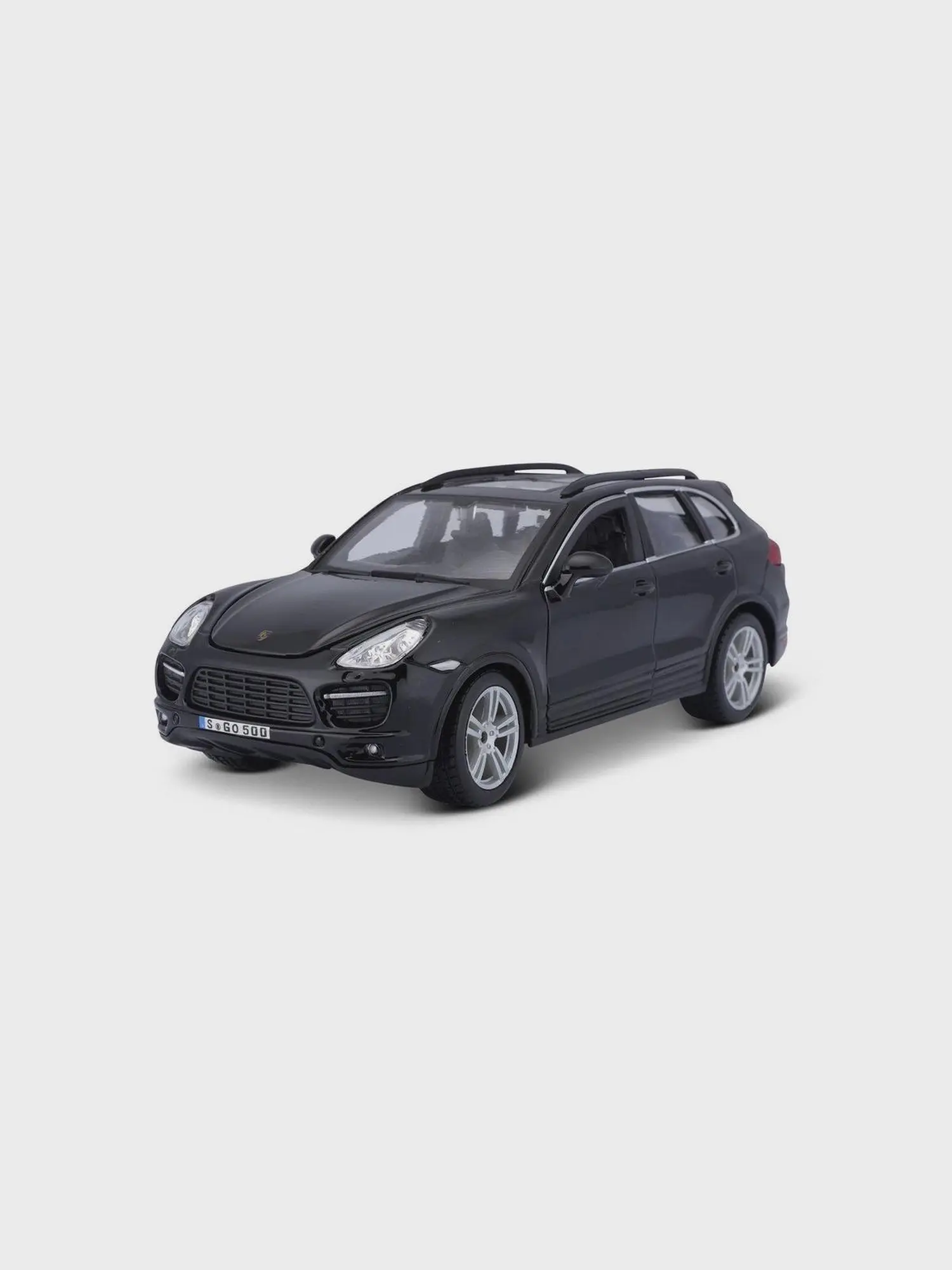 Машина Bburago 1/24 Collezione (A) w/o stand - Porsche Cayenne Turbo Black - изображение 1
