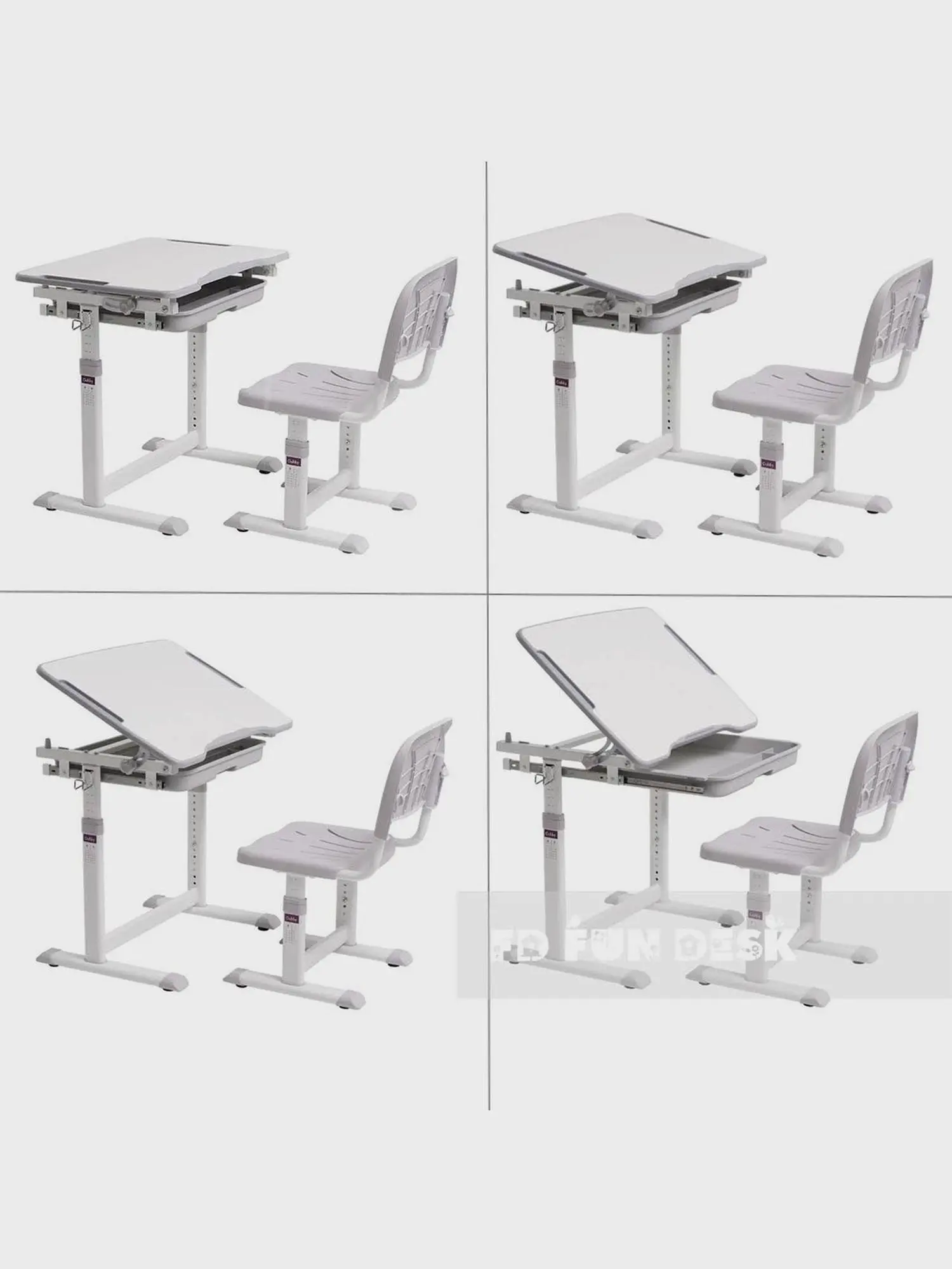 Комплект: парта и стул трансформеры, Sorpresa Grey - изображение 5