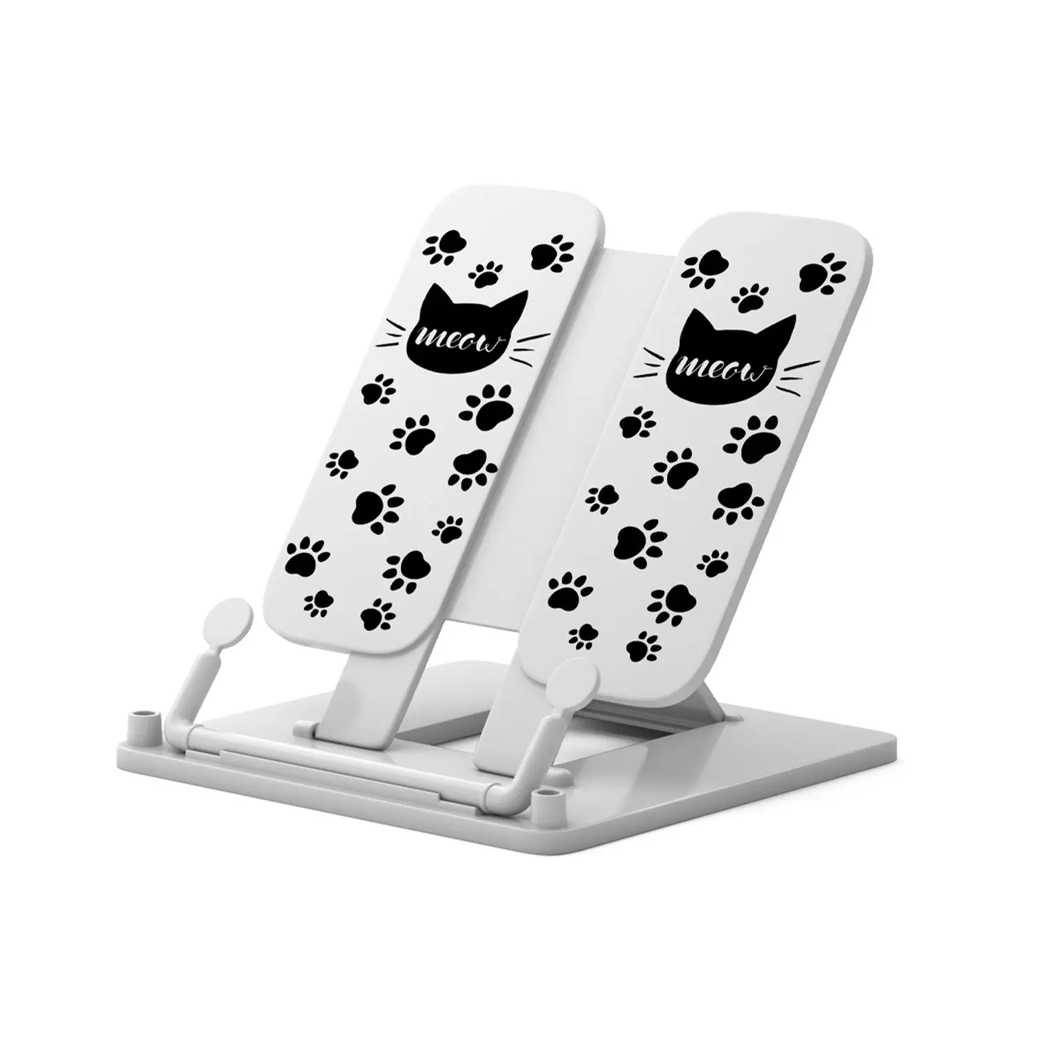 Подставка для книг ErichKrause пластиковая EMeow, белый - изображение 2