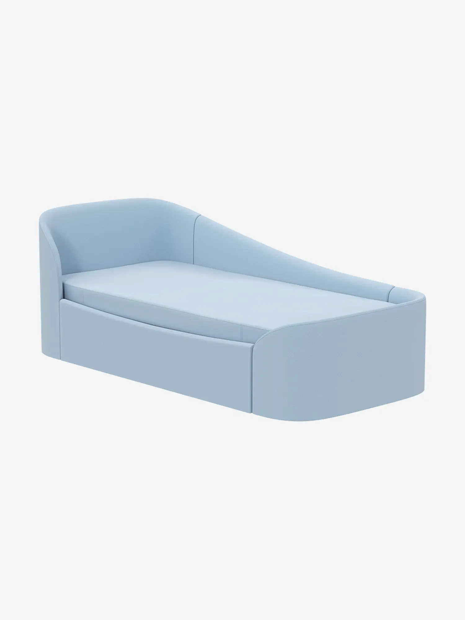 Чехол на матрас KIDI soft 90x200 см, голубой, микрошенилл - изображение 2