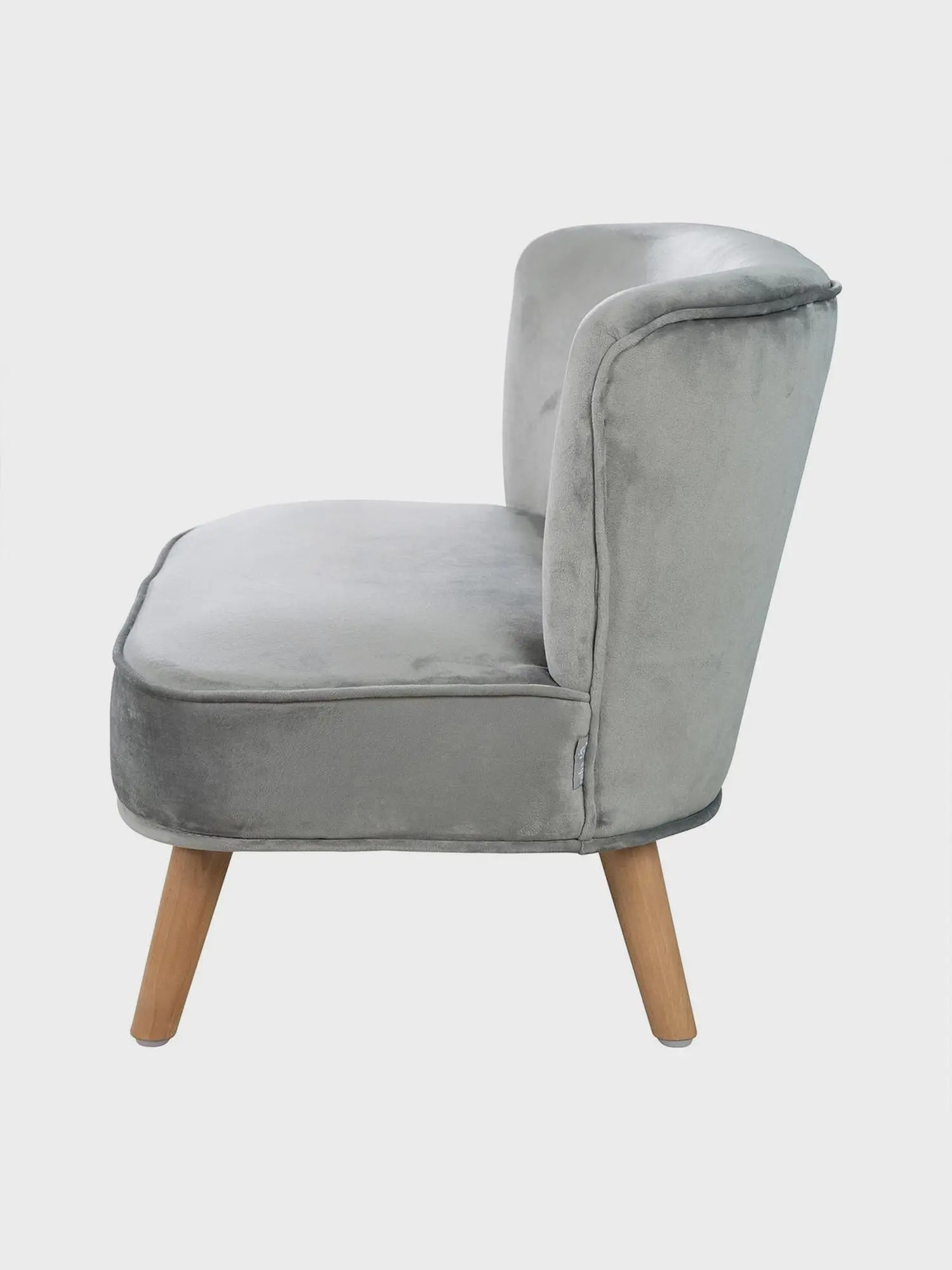 Детский велюровый диван Lil Sofa, серый - изображение 6