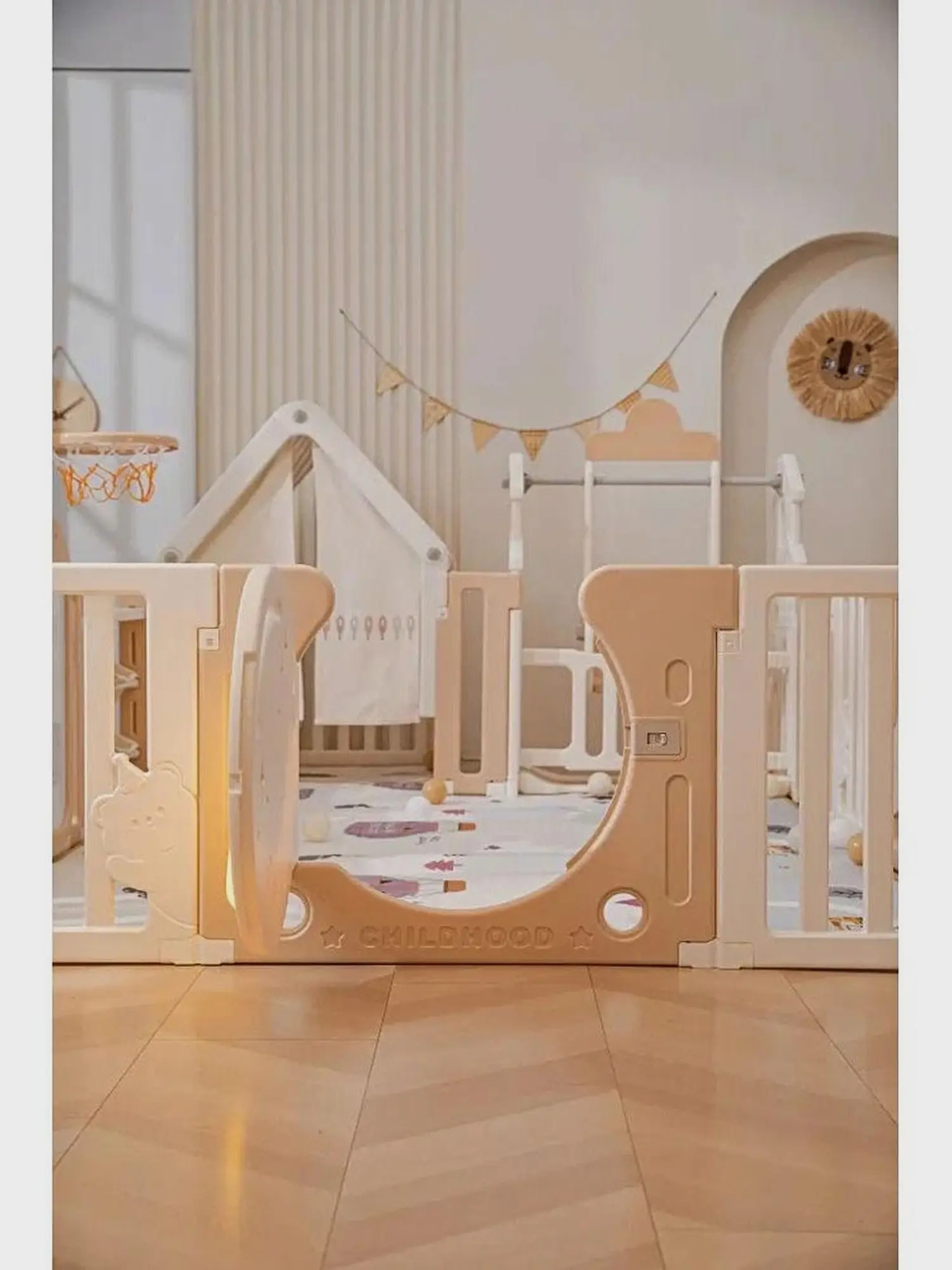 Манеж Kids DeLuxe House&Storage Camel 150x180 см - изображение 8