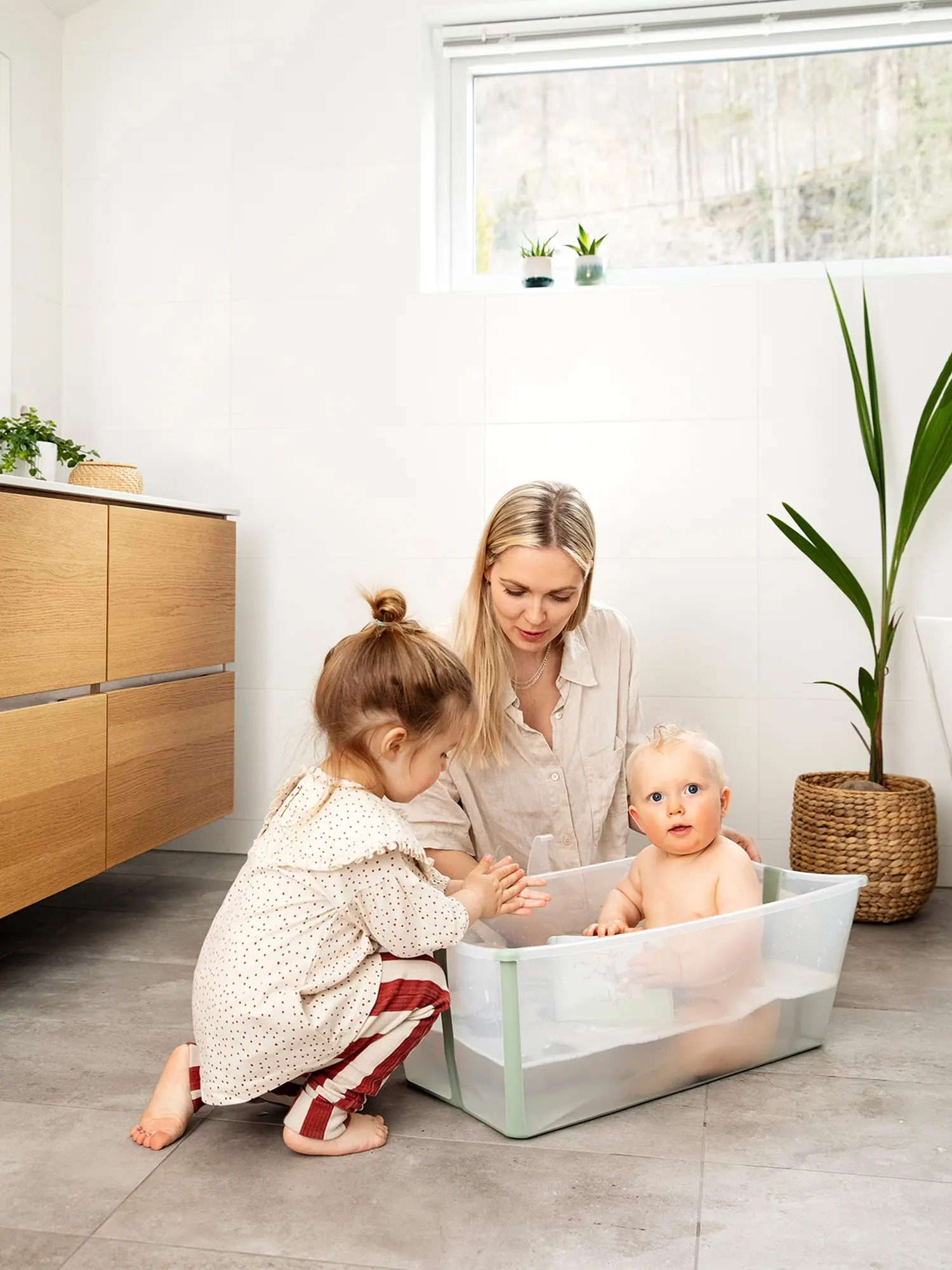 Ванночка для купания FlexiBath складная, зеленая - изображение 5
