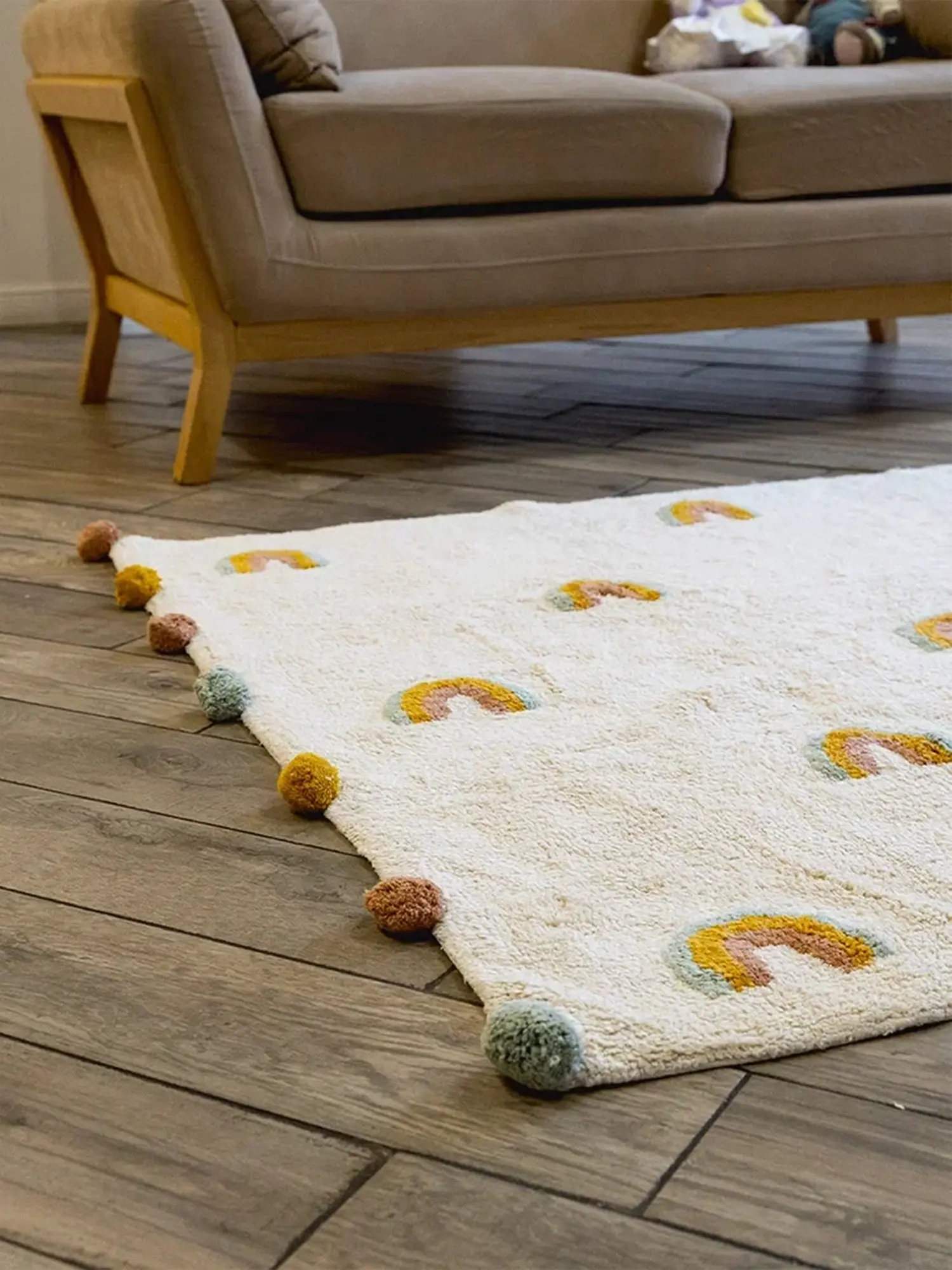 Ковер хлопковый Ретро радуги 60x90 см - изображение 2