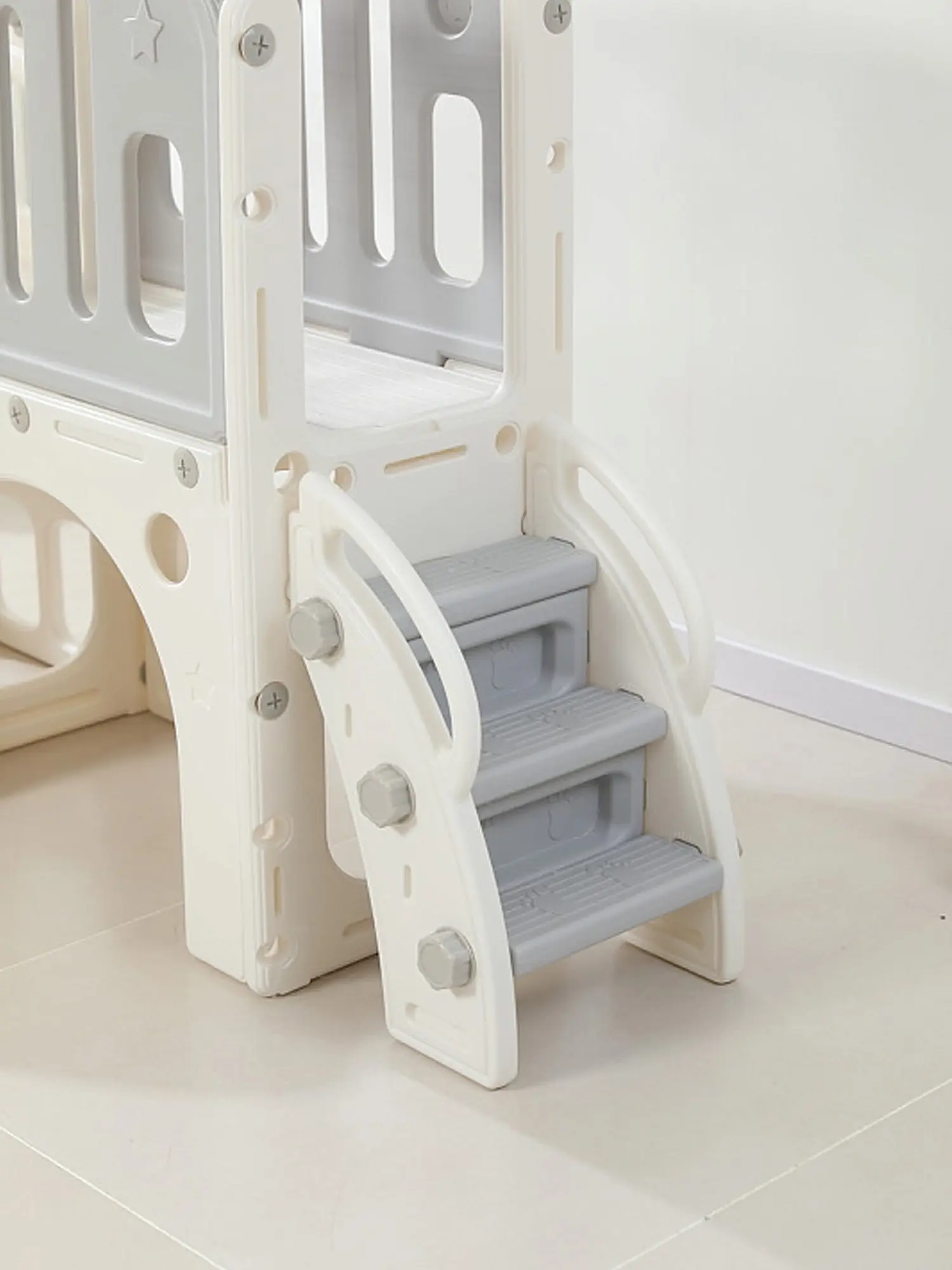 Игровой комплекс с горкой UNIX Kids Star Grey - изображение 6