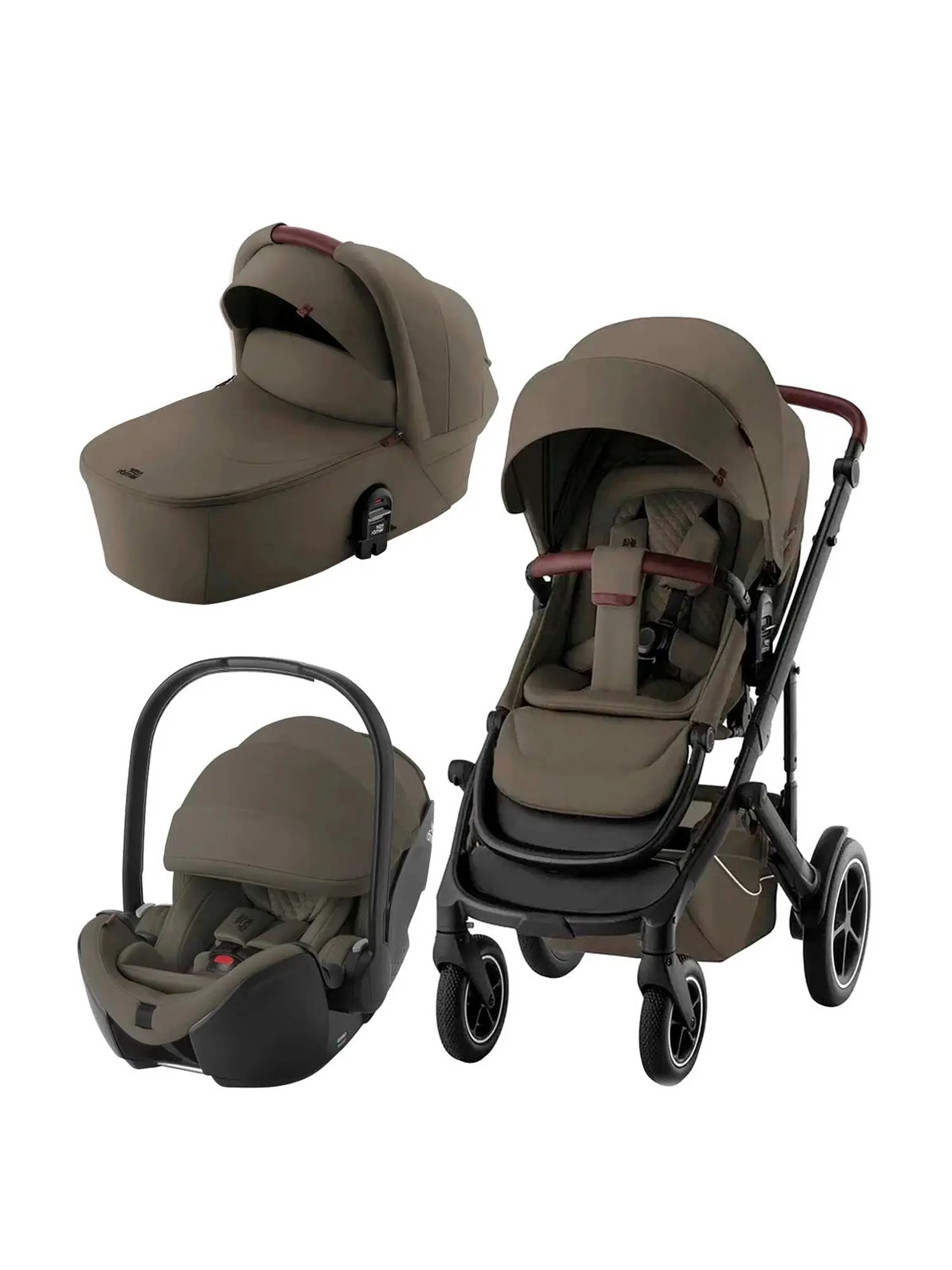 Коляска 3в1 SMILE 5Z LUX с автомобильным креслом BABY-SAFE PRO Urban Olive - изображение 1