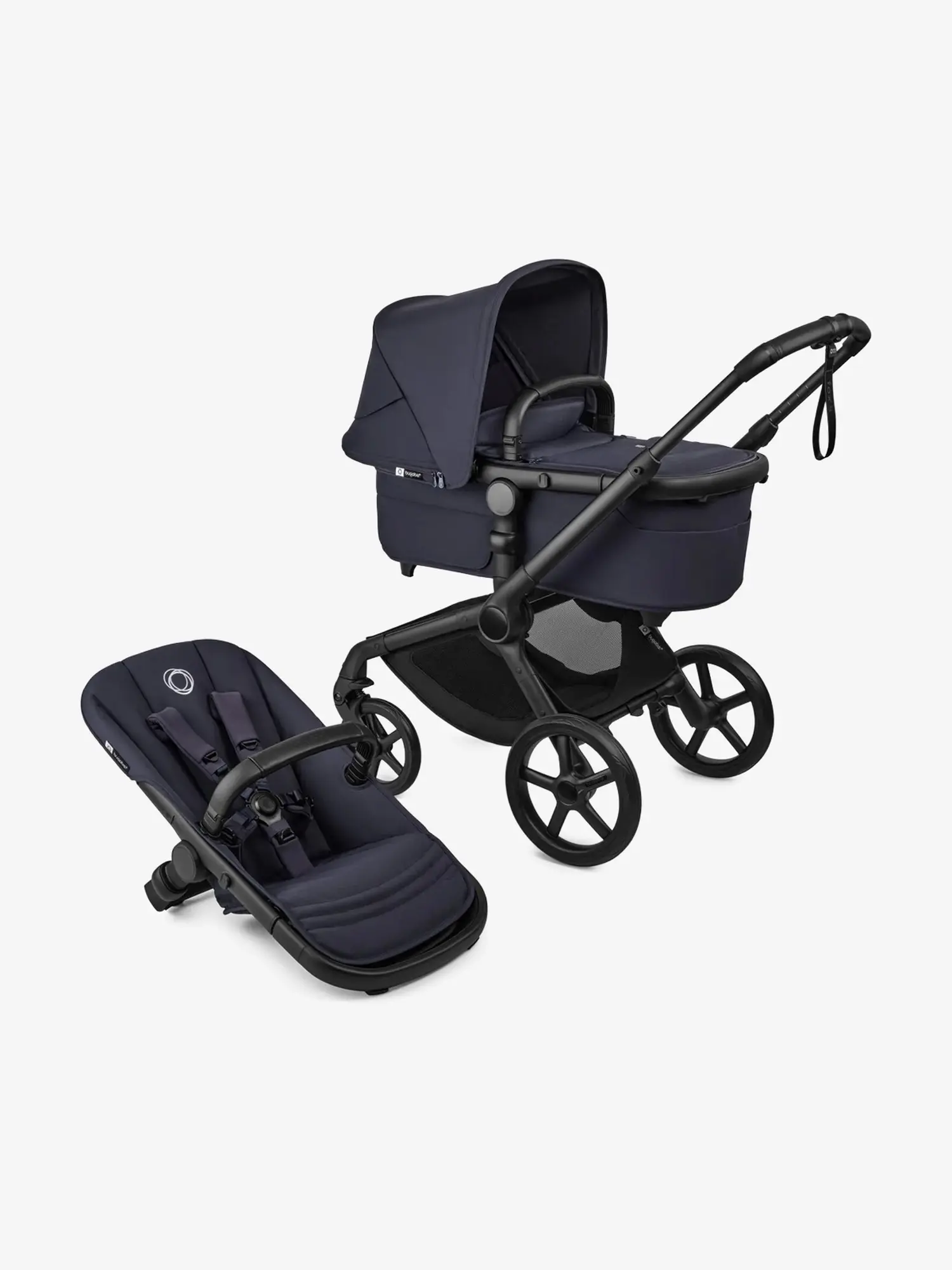 Коляска 2 в 1 Fox 5 Black/Deep Indigo-Deep Indigo