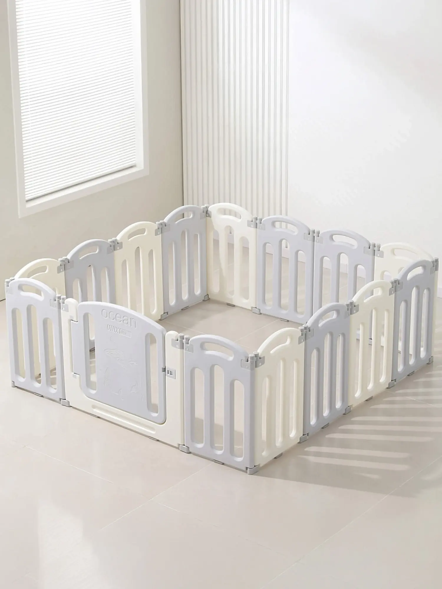 Манеж UNIX Kids Ocean (151 x 151 cm) Grey - изображение 2