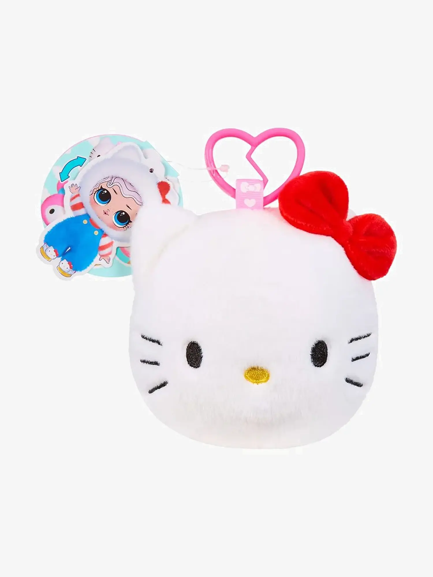 Двусторонняя плюшевая игрушка с куклой Hello Kitty & Friends