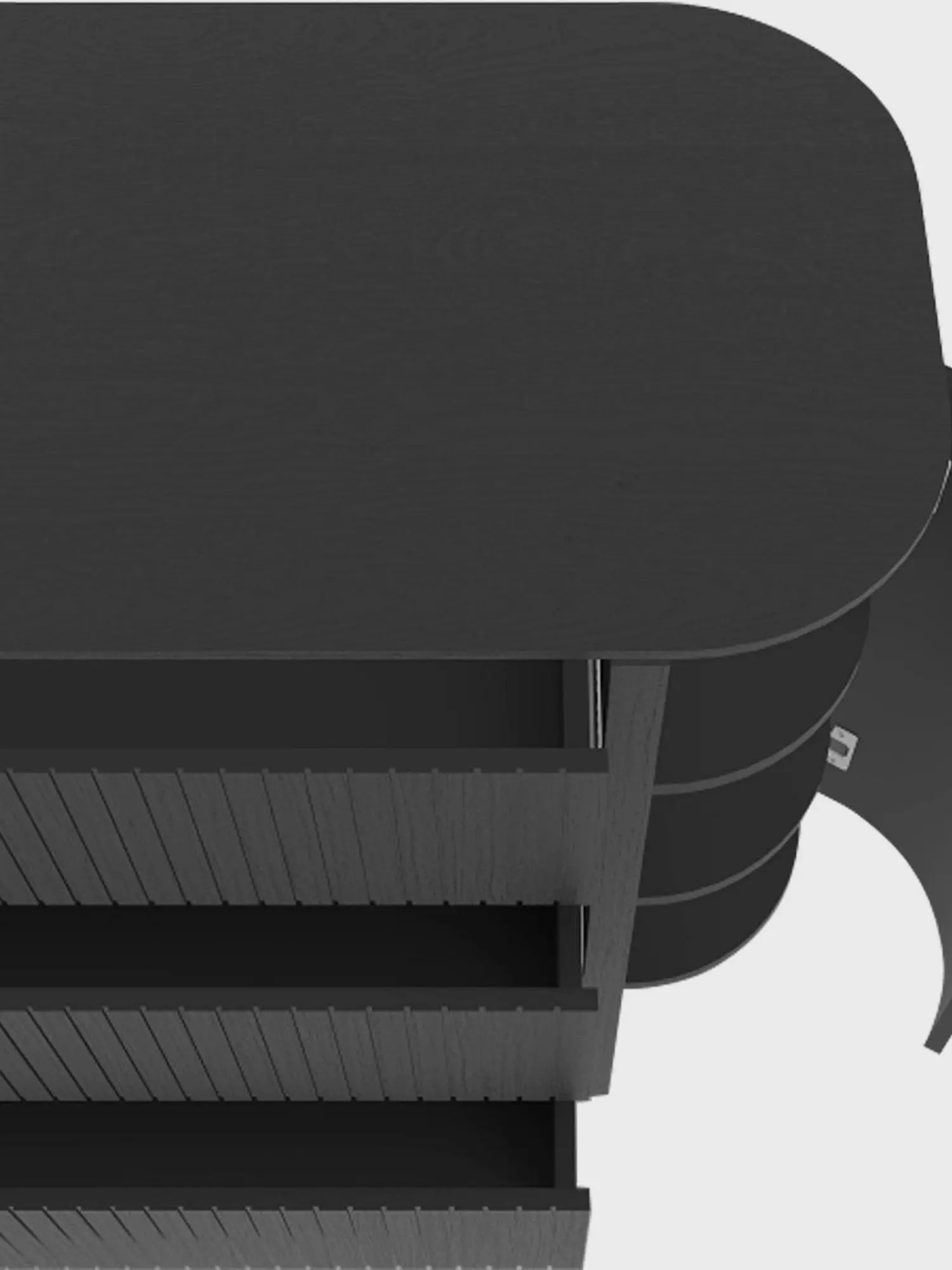 Комод-тумба Grow Chest Elegant, коллекция Prime, черный - изображение 3
