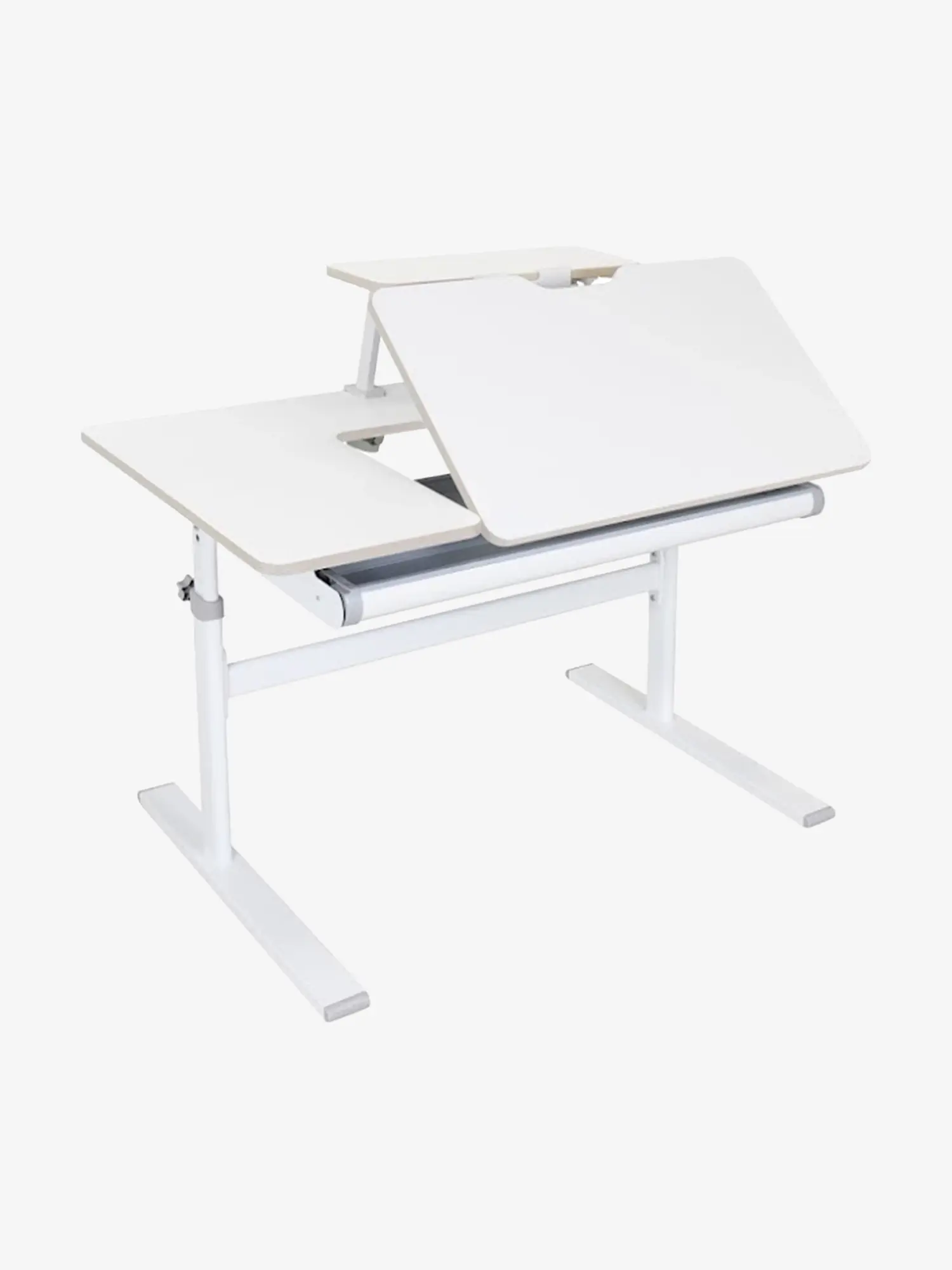 Комплект парта Tulipa Grey (с полкой)+ стул SST3D Grey - изображение 6