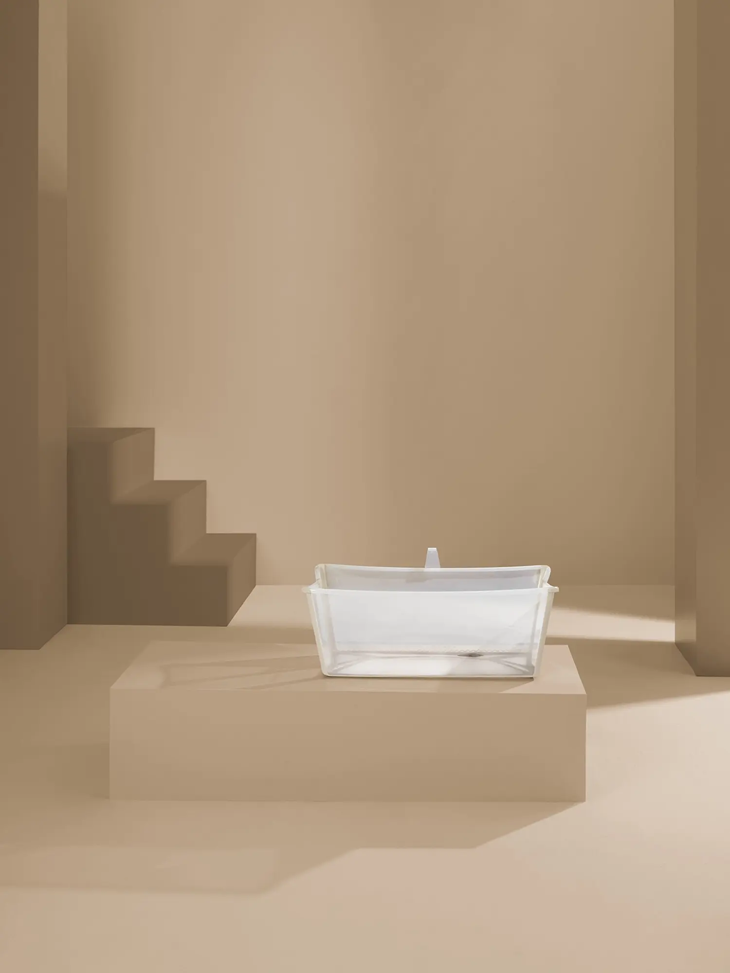 Ванночка для купания FlexiBath складная, бежевая - изображение 6