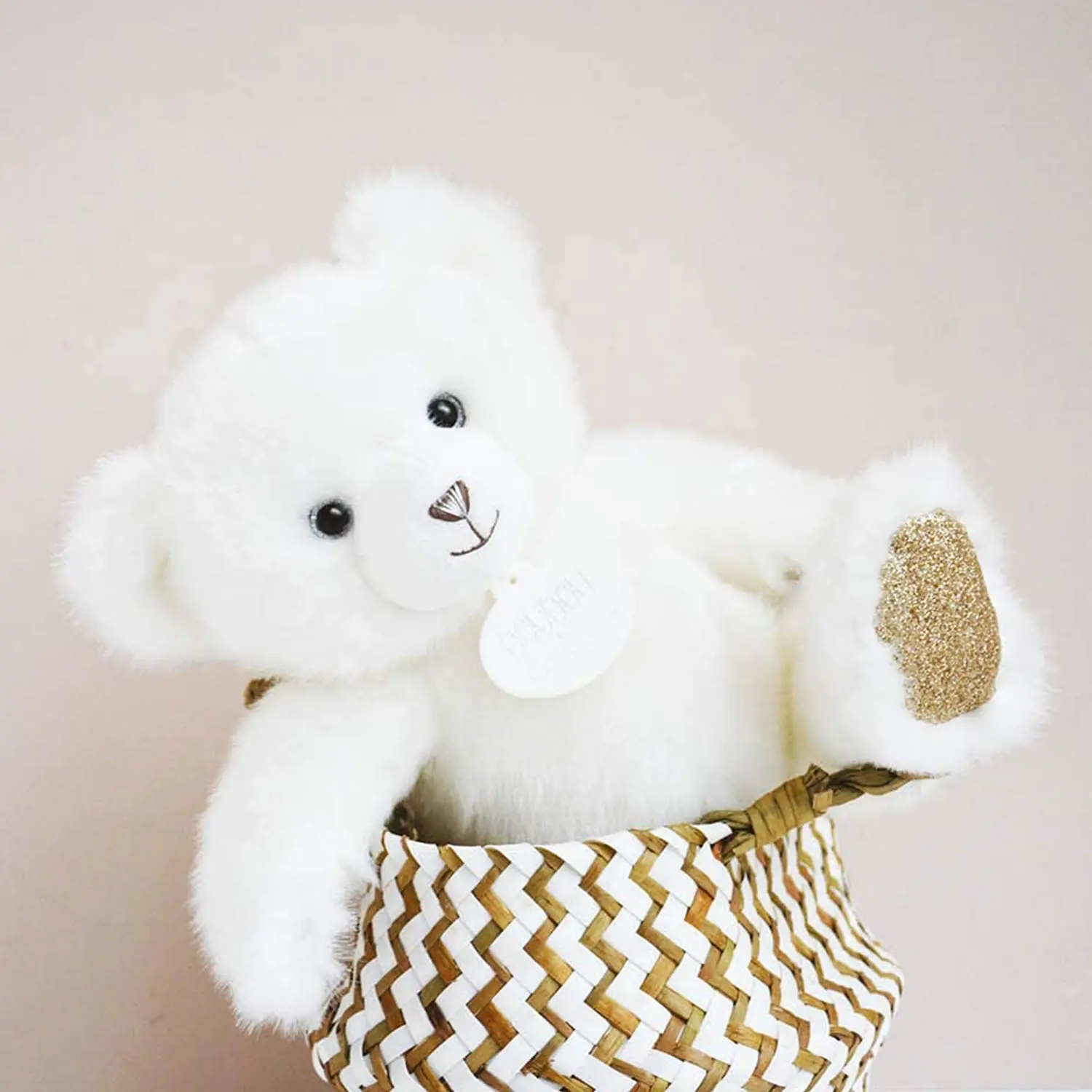 Медведь белый la peluche 37 см - изображение 3