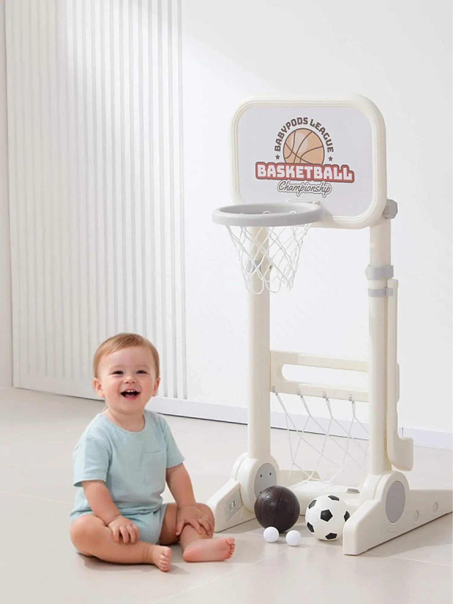 Баскетбольная стойка UNIX Kids Champion White - изображение 5