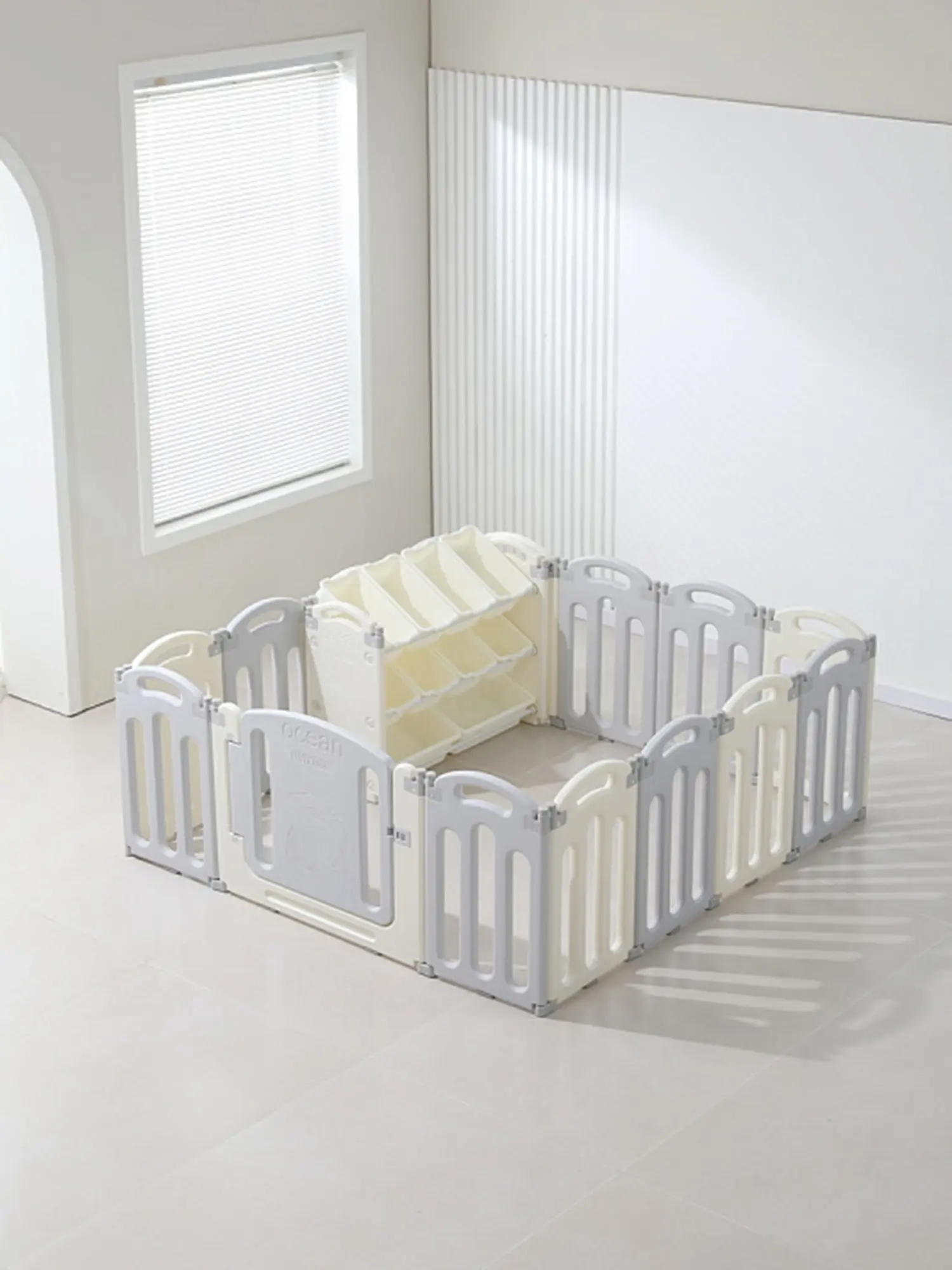 Манеж UNIX Kids Ocean (151 x 151 cm) Grey - изображение 8