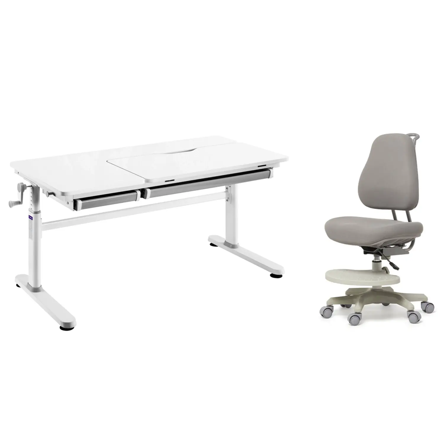 Комплект парта Iris Grey + кресло Paeonia Grey