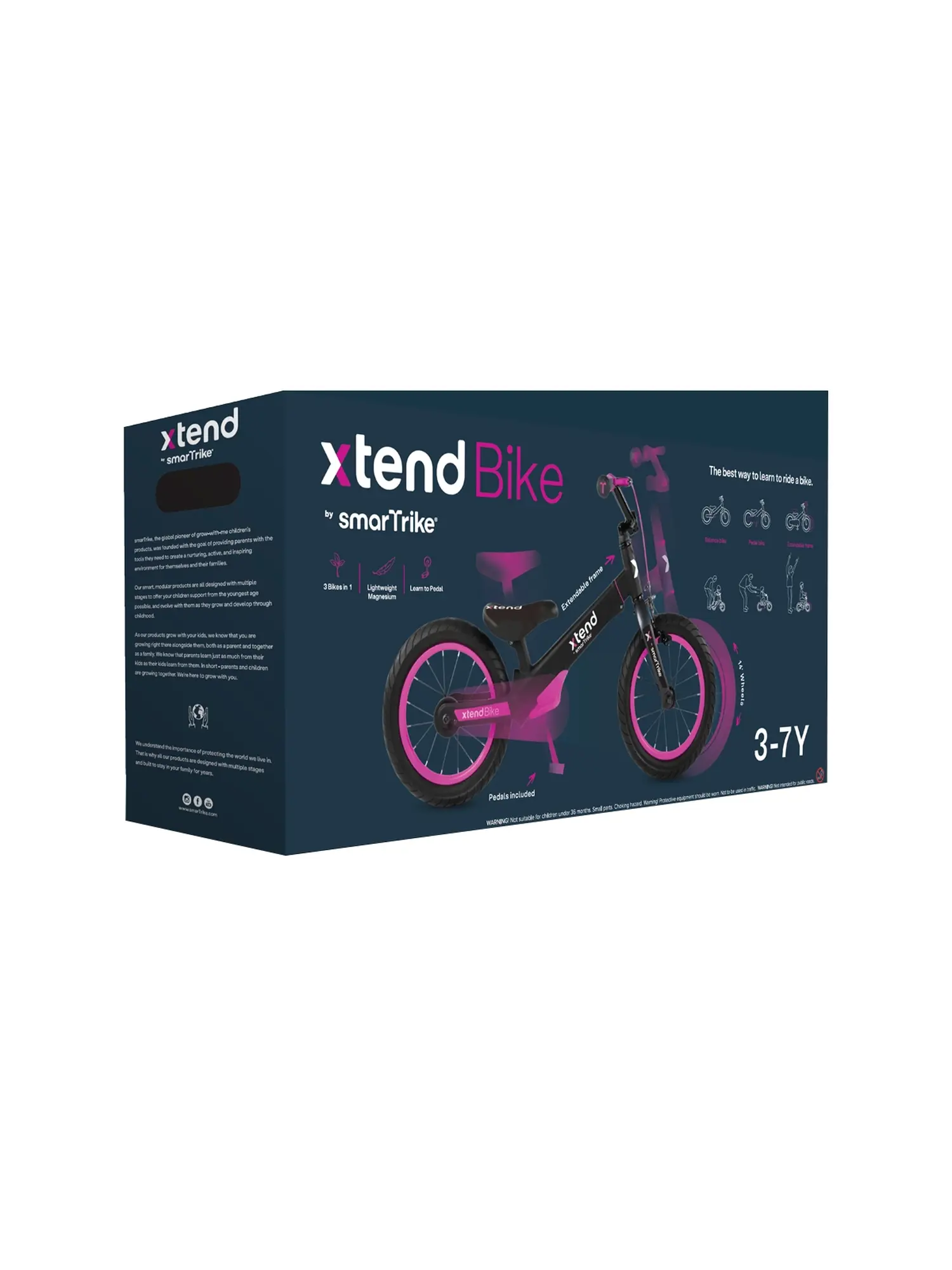 Беговел-велосипед Xtend Bike, розовый - изображение 6