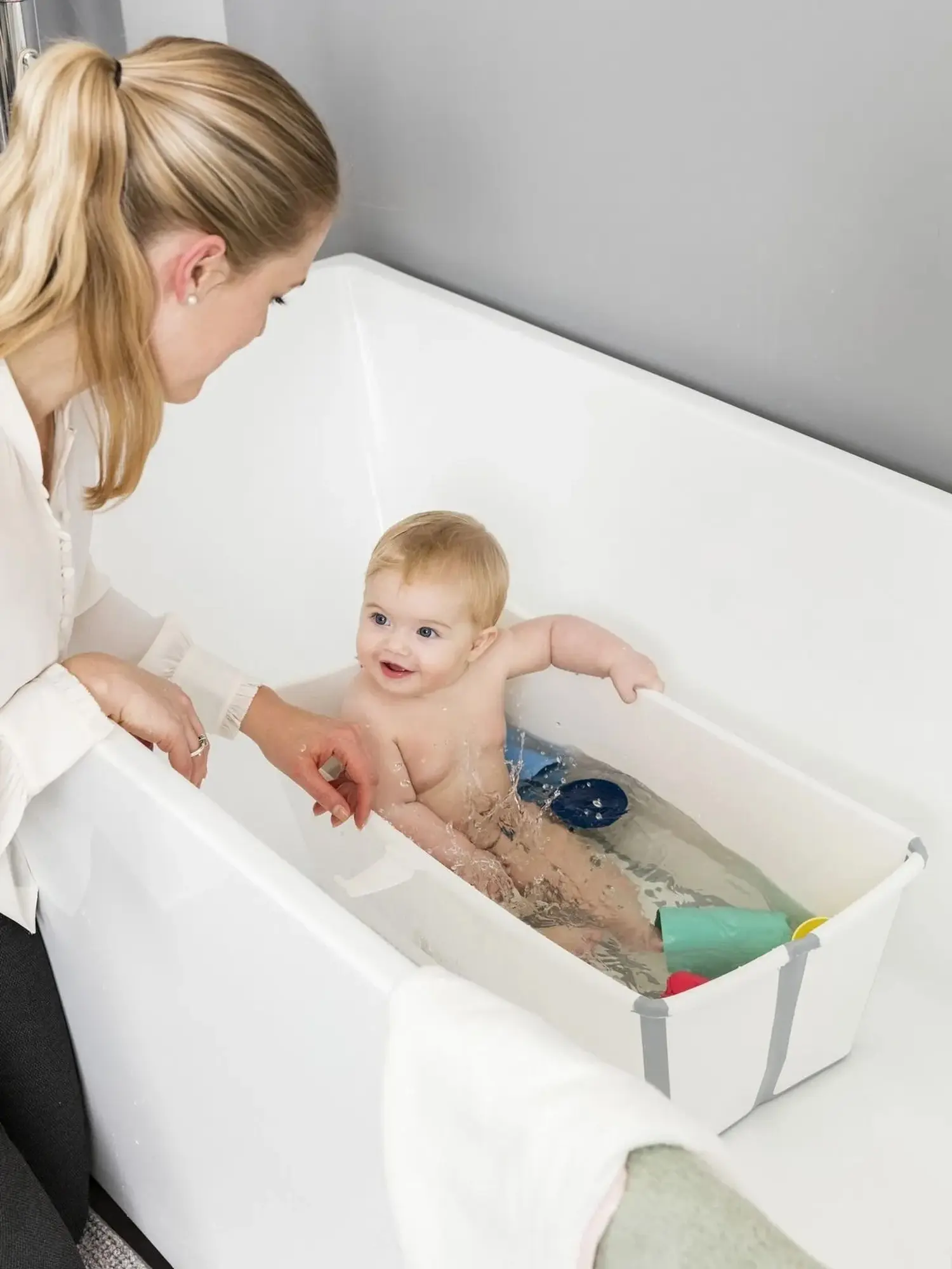Ванночка для купания FlexiBath складная, белая - изображение 6
