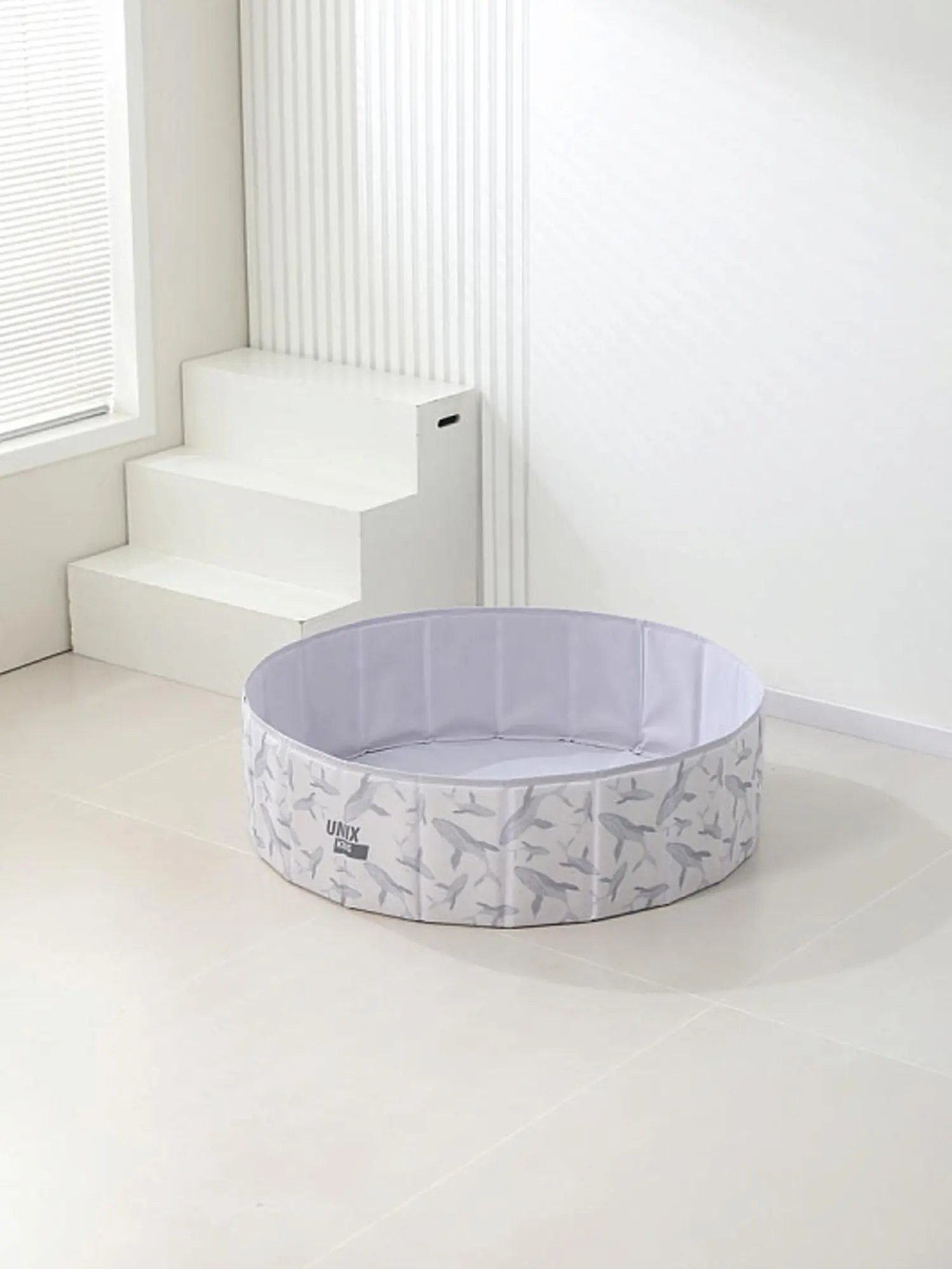 Сухой бассейн для шариков UNIX Kids Ocean 100 см Grey - изображение 7
