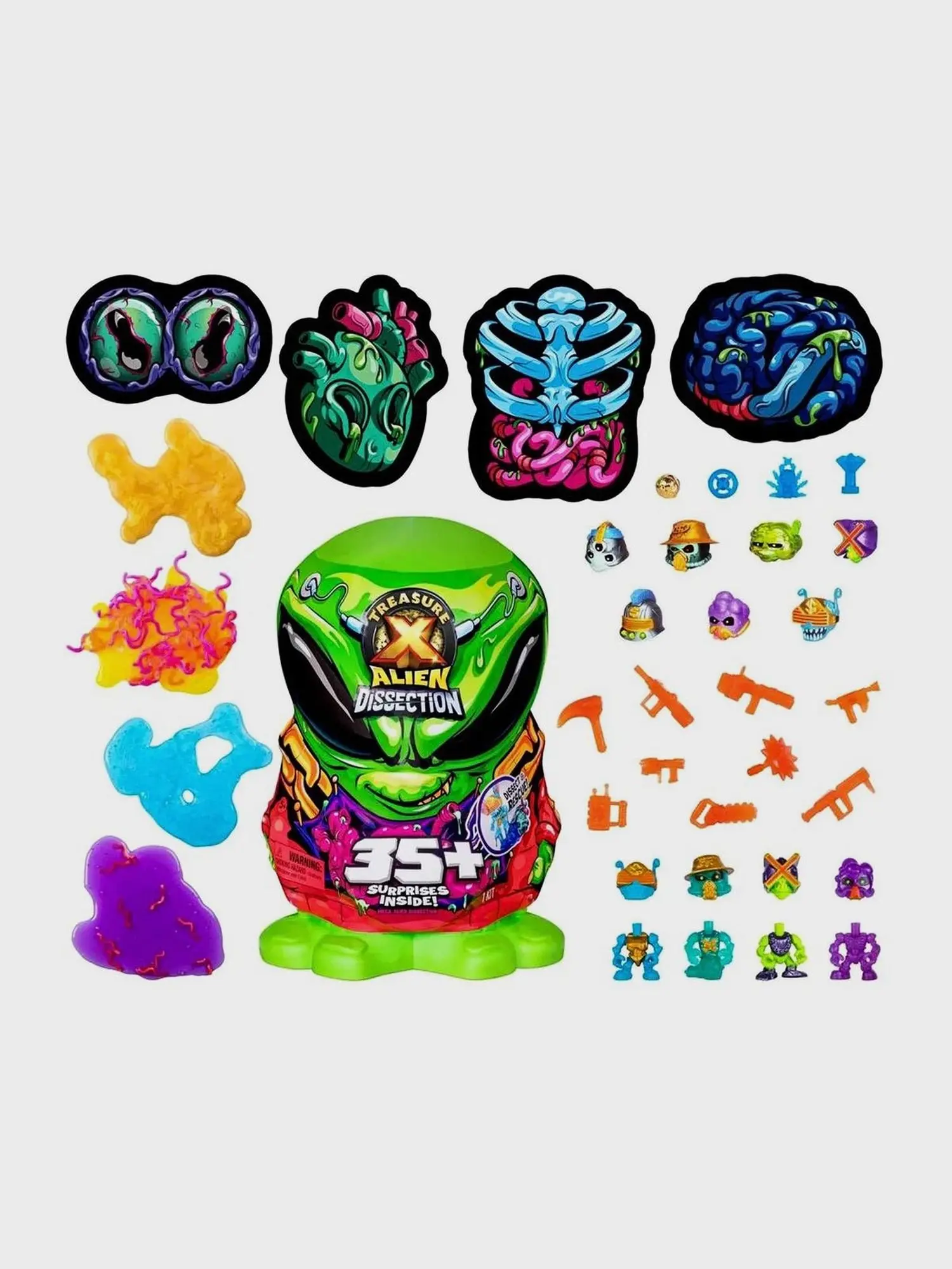 Игровой набор Treasure X Alien Anatomy mini aliens - изображение 5