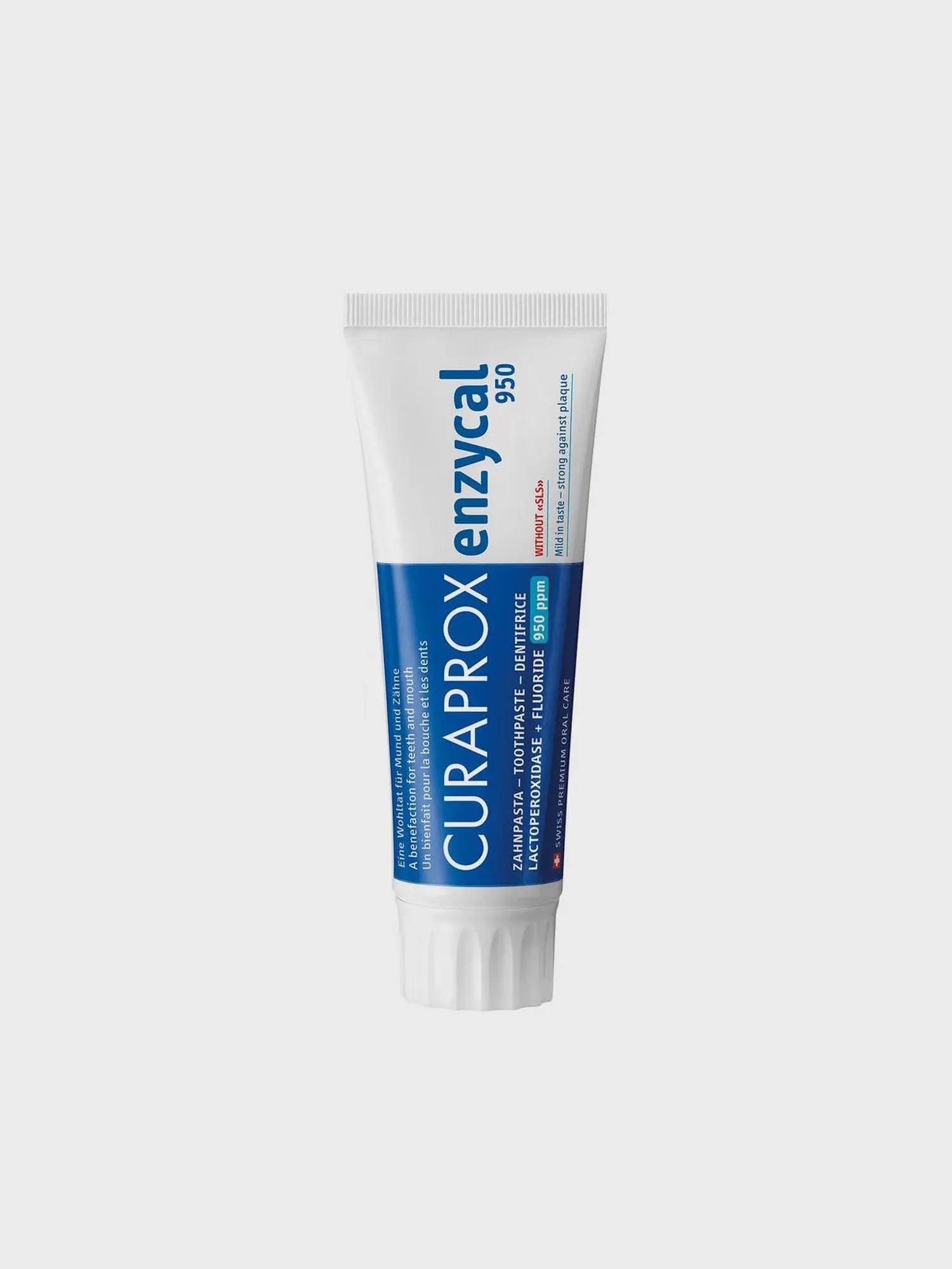 Зубная паста Curaprox Enzycal 950, с 6 лет, 75 мл - изображение 2