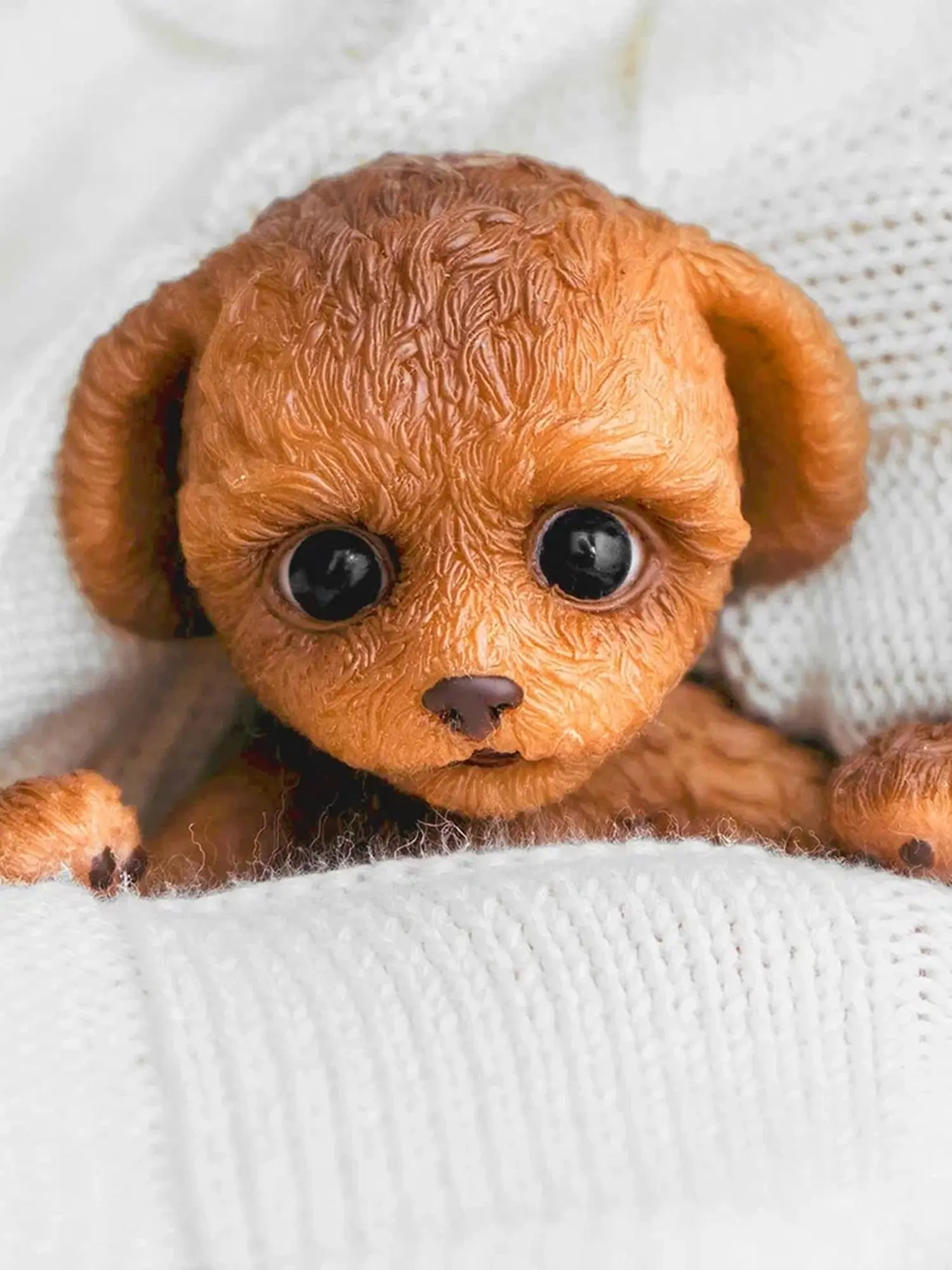 Игрушка Пудель, коричневый, 18 см. - изображение 10
