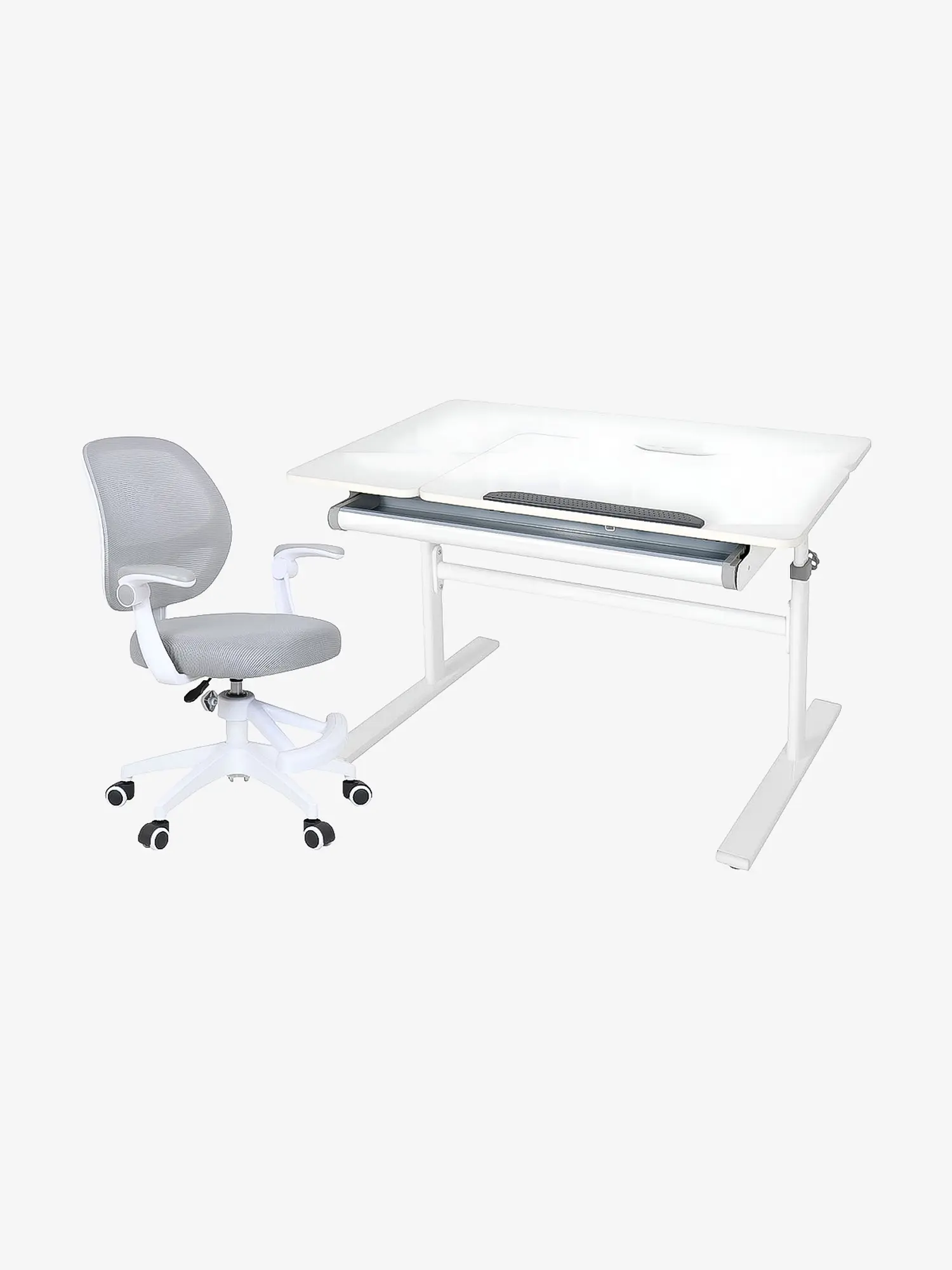 Комплект парта Colore Grey + кресло Marte Grey - изображение 1