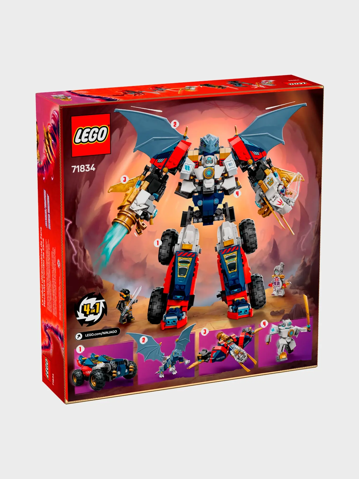 Конструктор Ninjago "Ультра-объединяющий робот Зейна" - изображение 6