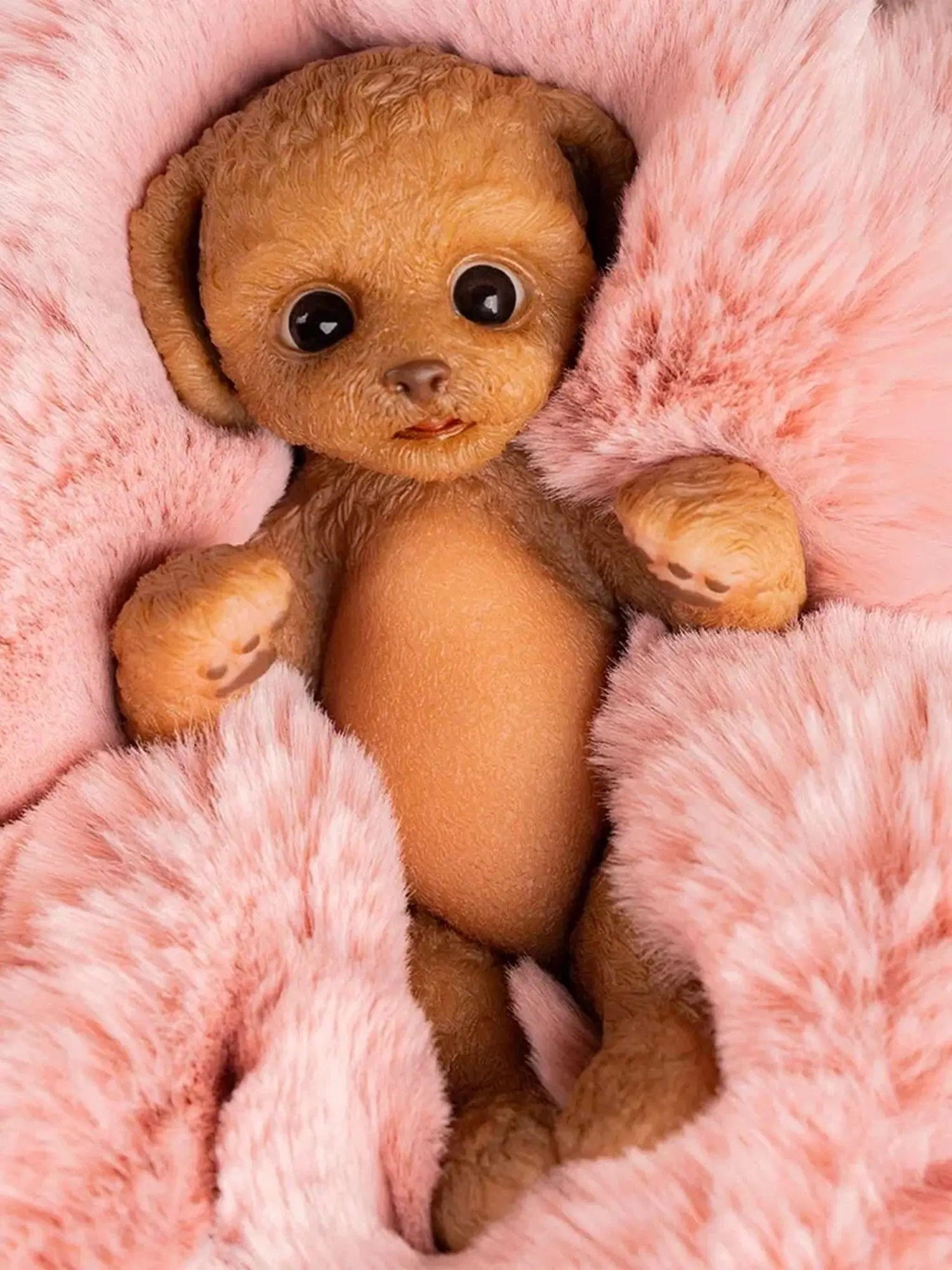 Игрушка Пудель, коричневый, 18 см. - изображение 3