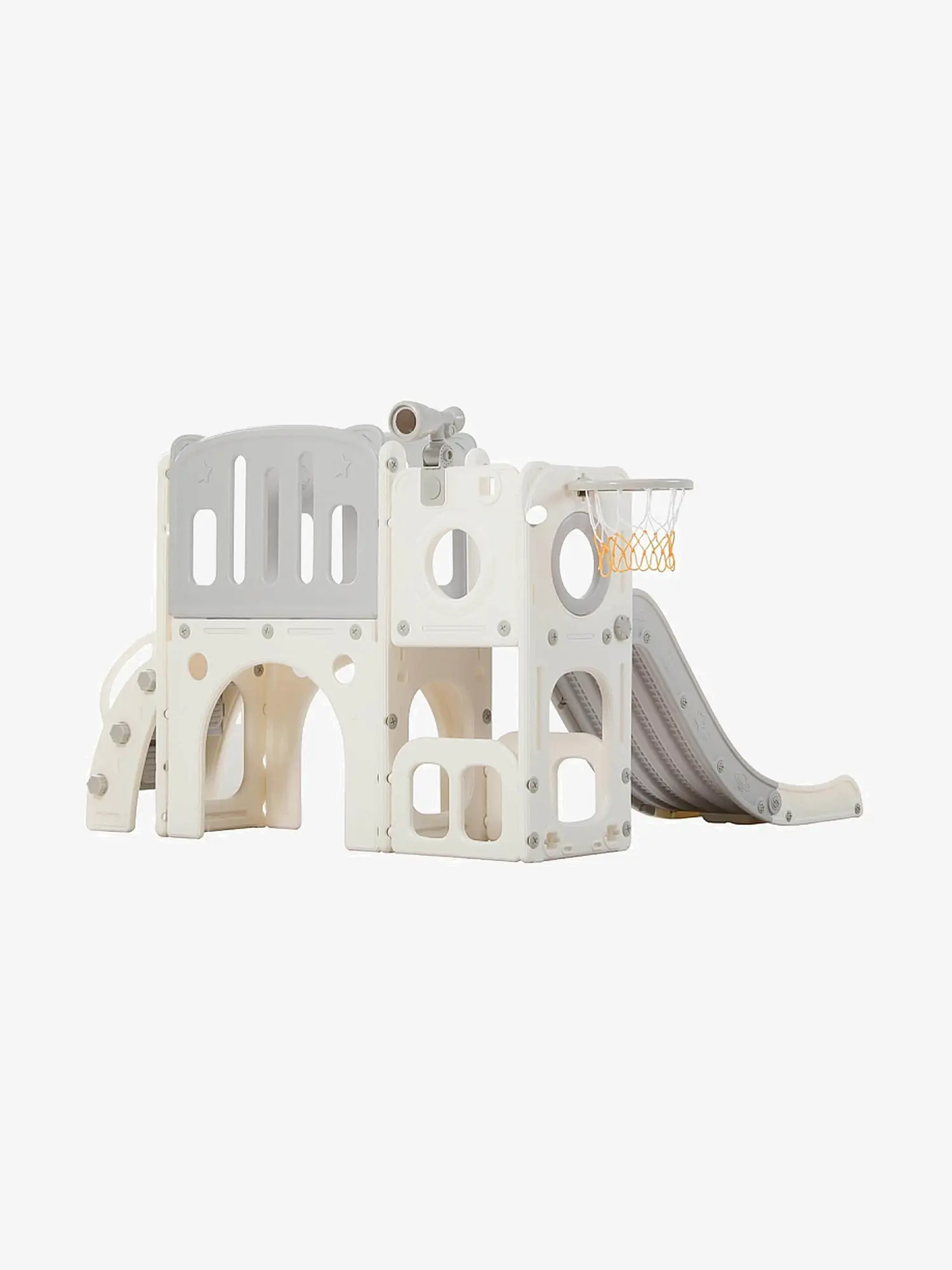 Игровой комплекс с горкой UNIX Kids Star Grey - изображение 2