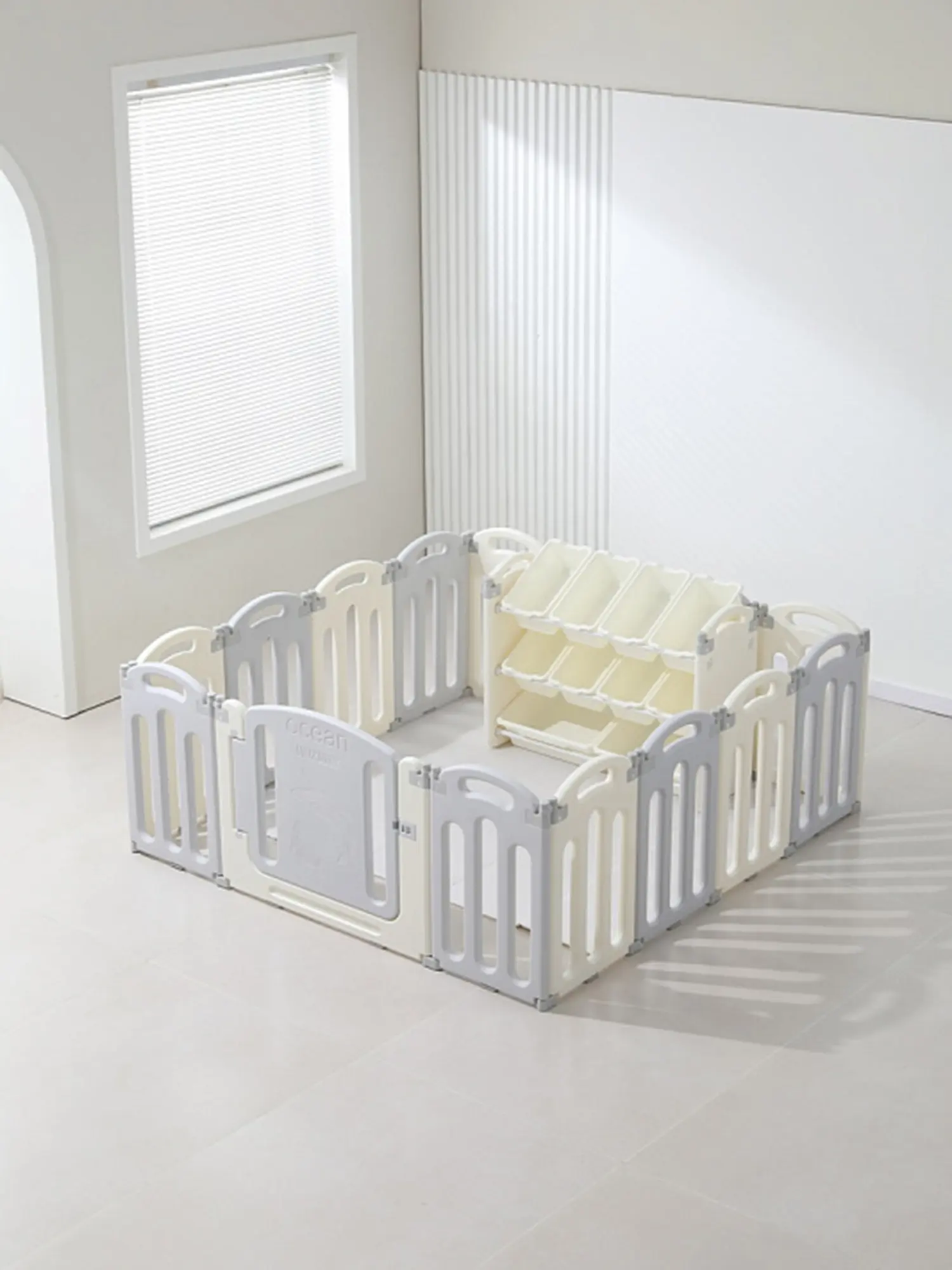 Манеж UNIX Kids Ocean (151 x 151 cm) Grey - изображение 10