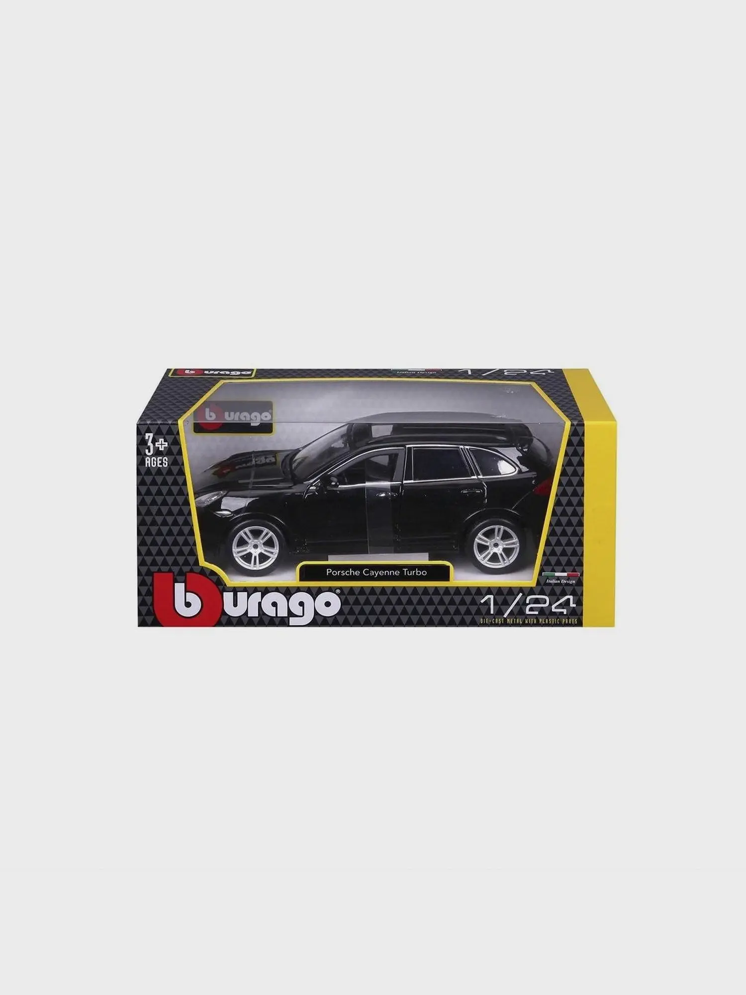 Машина Bburago 1/24 Collezione (A) w/o stand - Porsche Cayenne Turbo Black - изображение 6