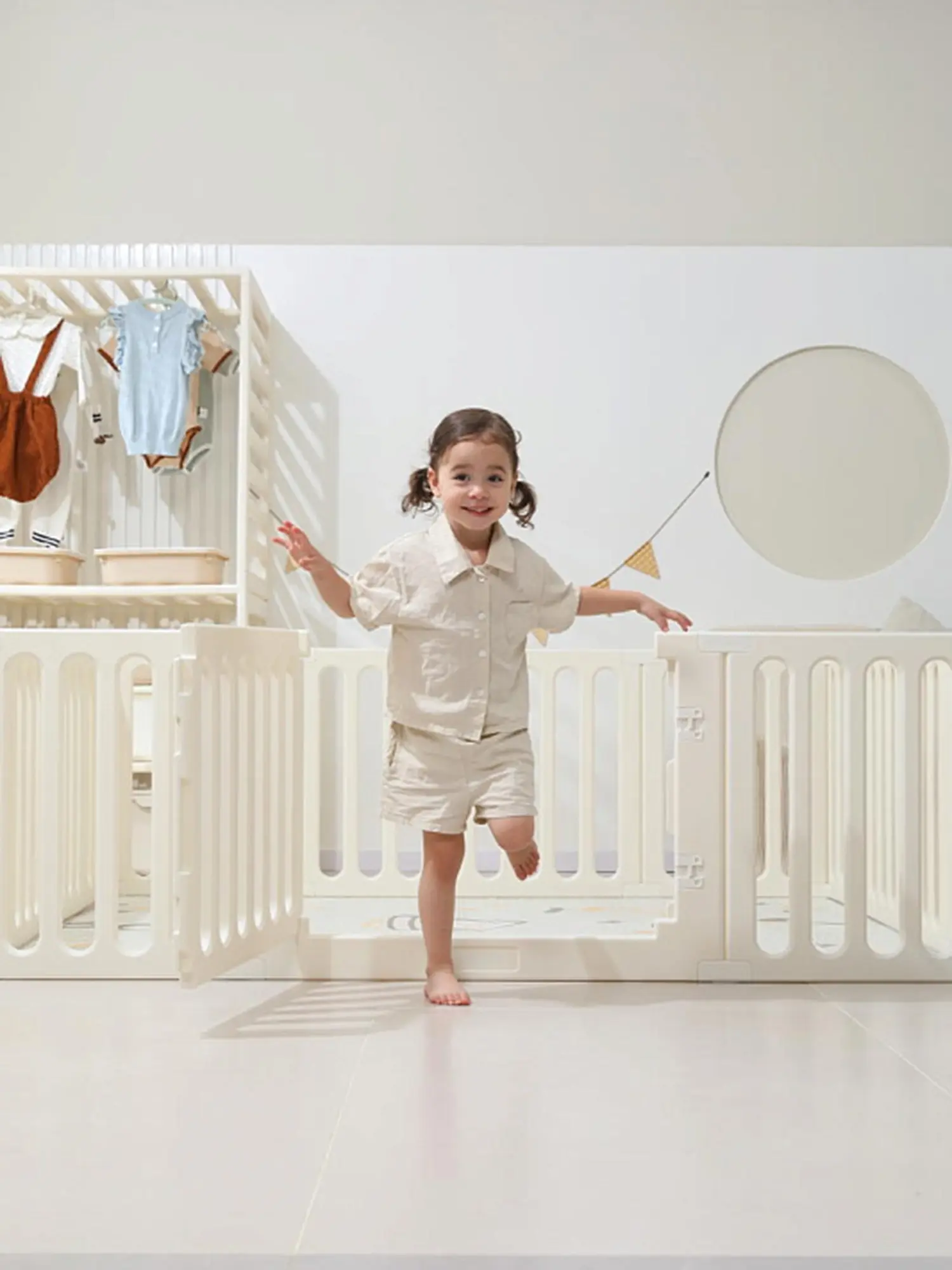 Манеж-стеллаж UNIX Kids (2 в 1) White - изображение 9
