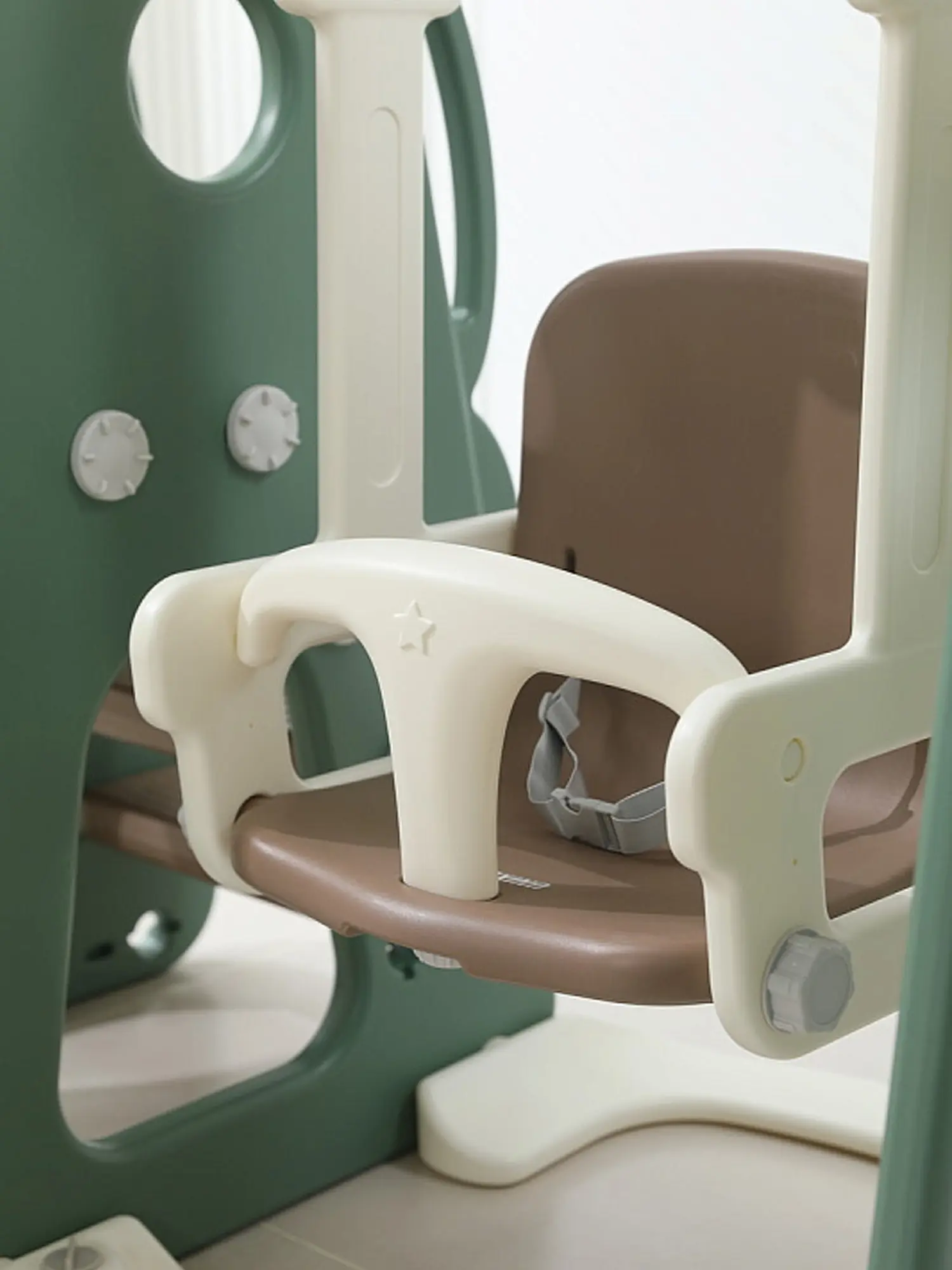 Горка с качелями UNIX Kids Dino Green - изображение 11