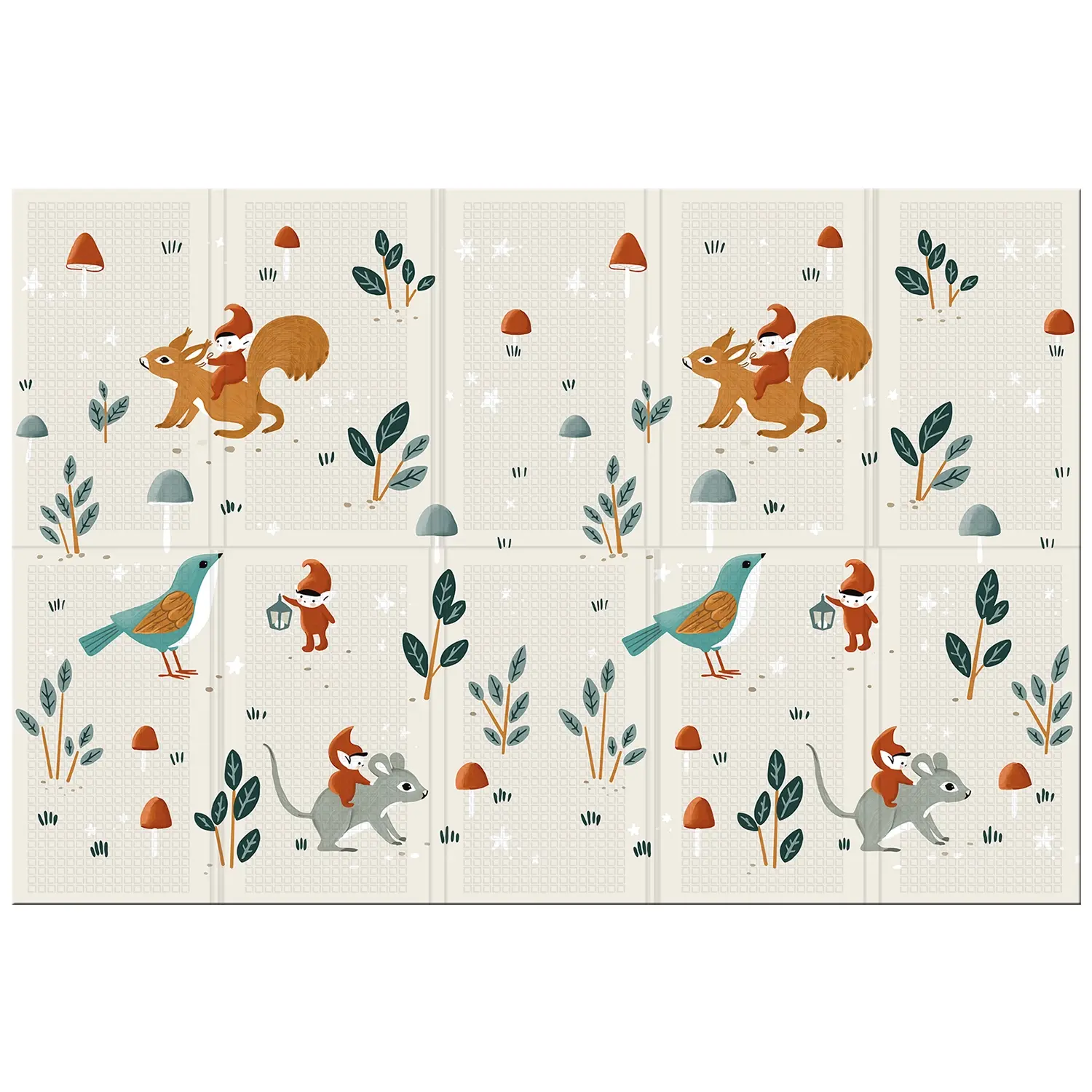 Коврик портативный Portable "Милые гномы", 140x200x1 см  - изображение 1