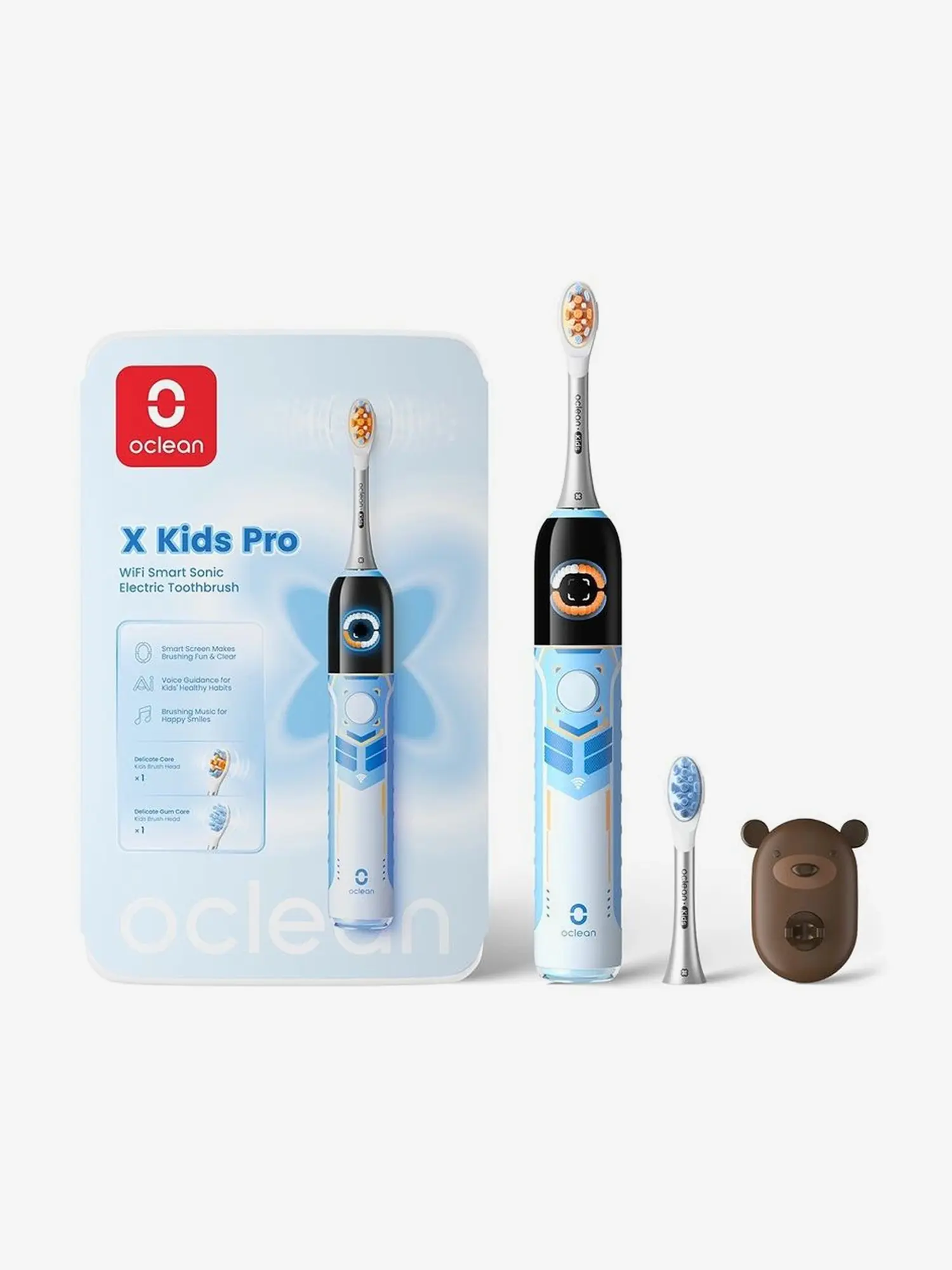 Зубная щетка электрическая X Kids Pro, голубая - изображение 1