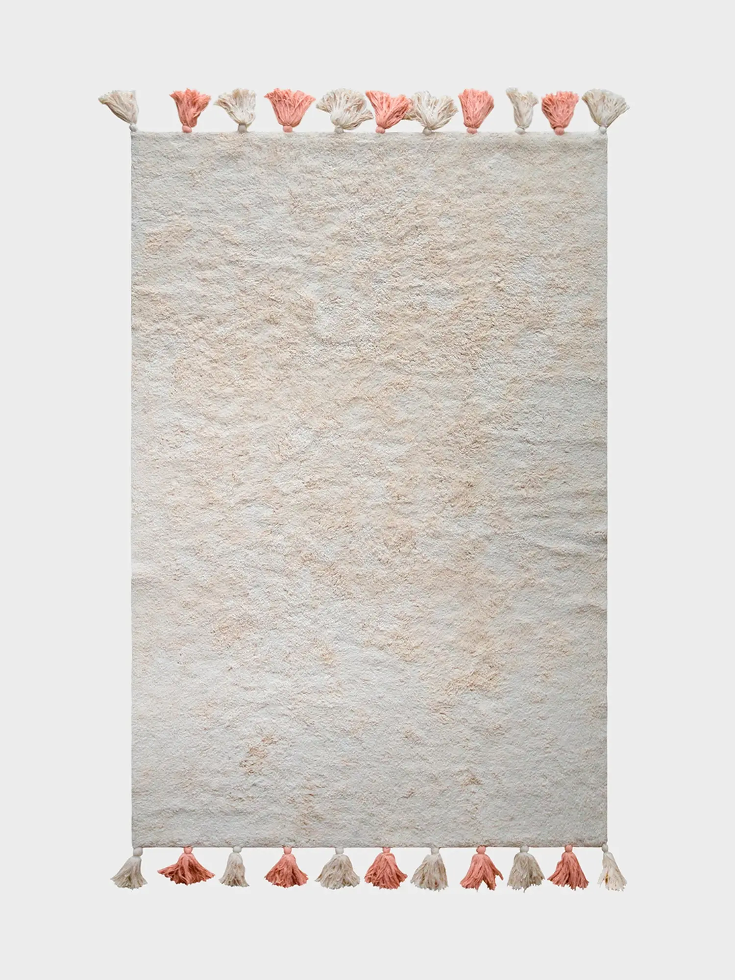Хлопковый ковер Colorful White Pink 120x180 см
